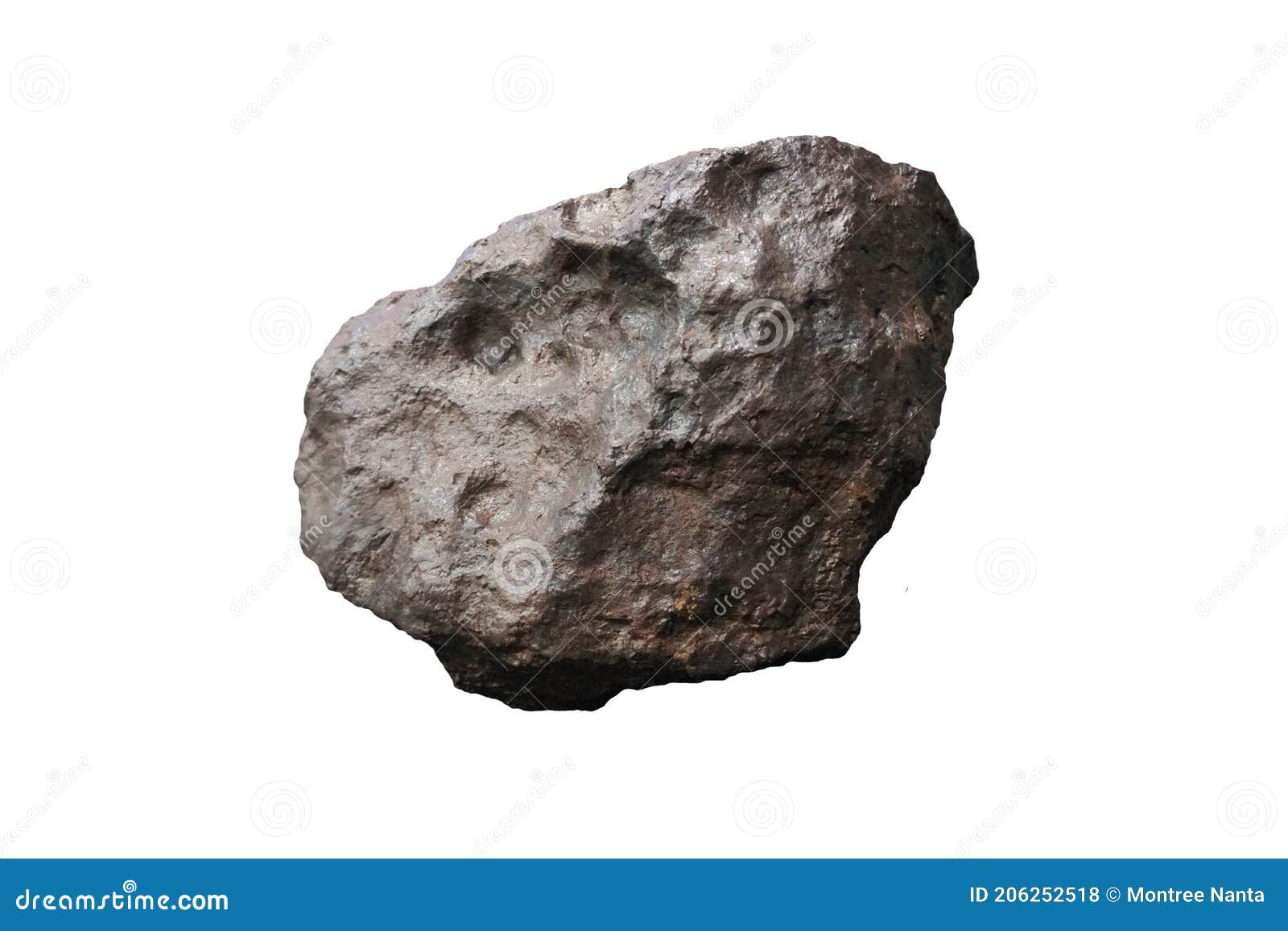 campo del cielo meteorites. iron meteorite  on white background.