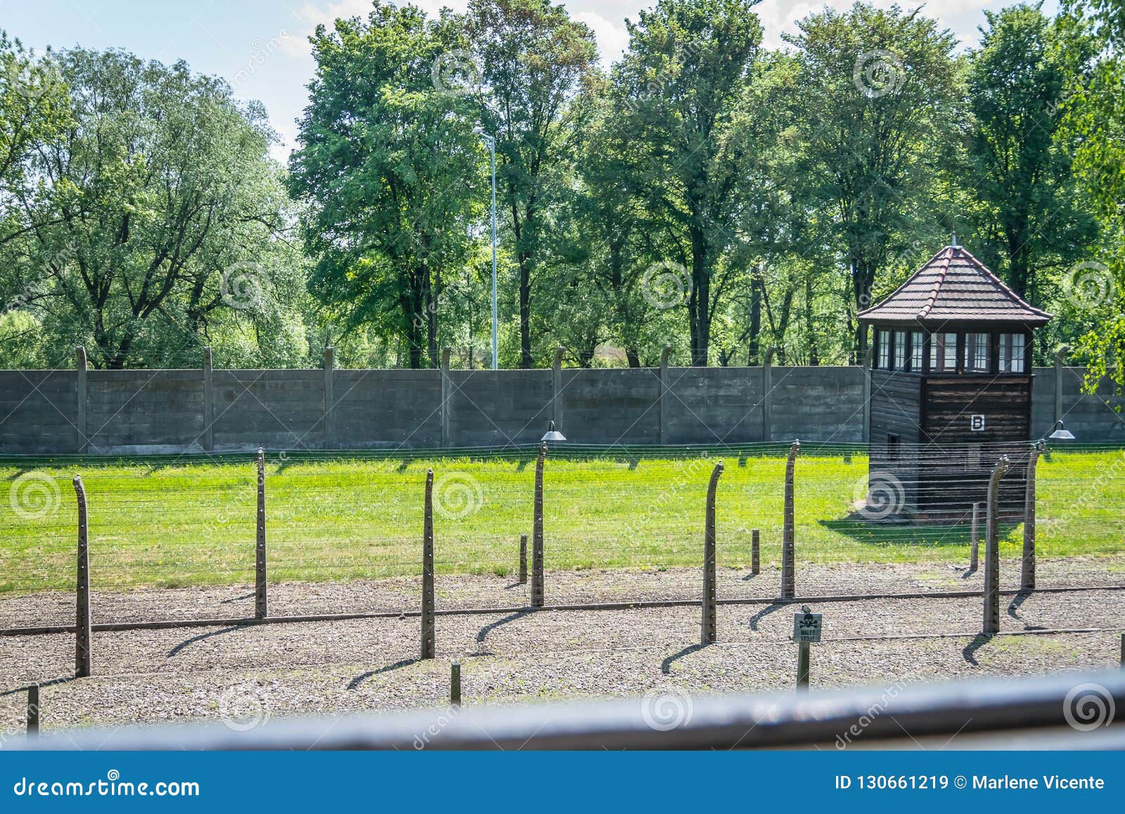 Campo Di Concentramento Di Auschwitz, in Polonia Immagine Stock