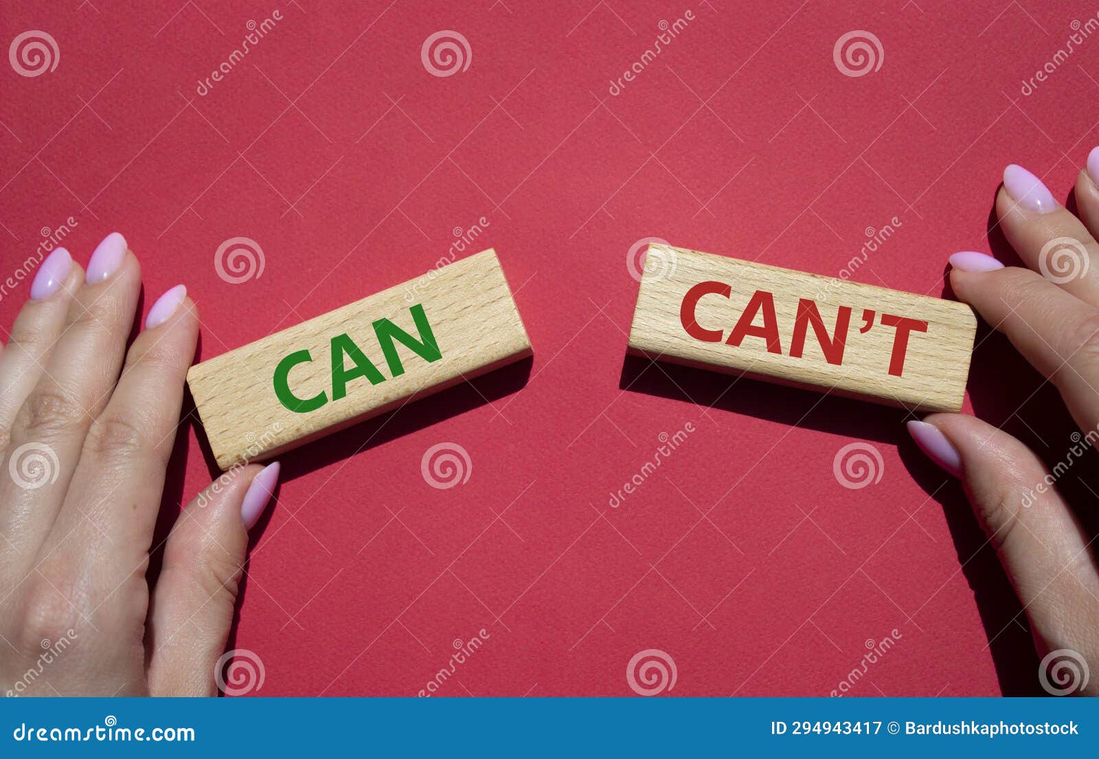 Can or Cant Symbol Concept Word Can or Cant on Wooden Blocks Can or Cant Symbol Concept Word Can or Cant on Wooden Blocks