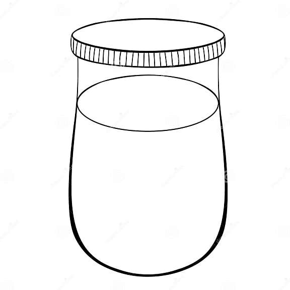 Can of Paint for Drawing. Vector Illustration Stock Vector