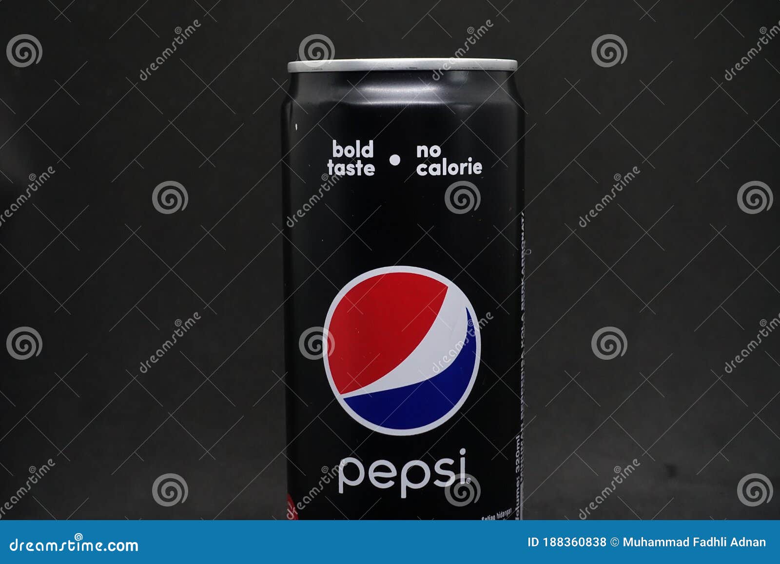 A Can of Pepsi Black Against Isolated Black Background Editorial Stock ...