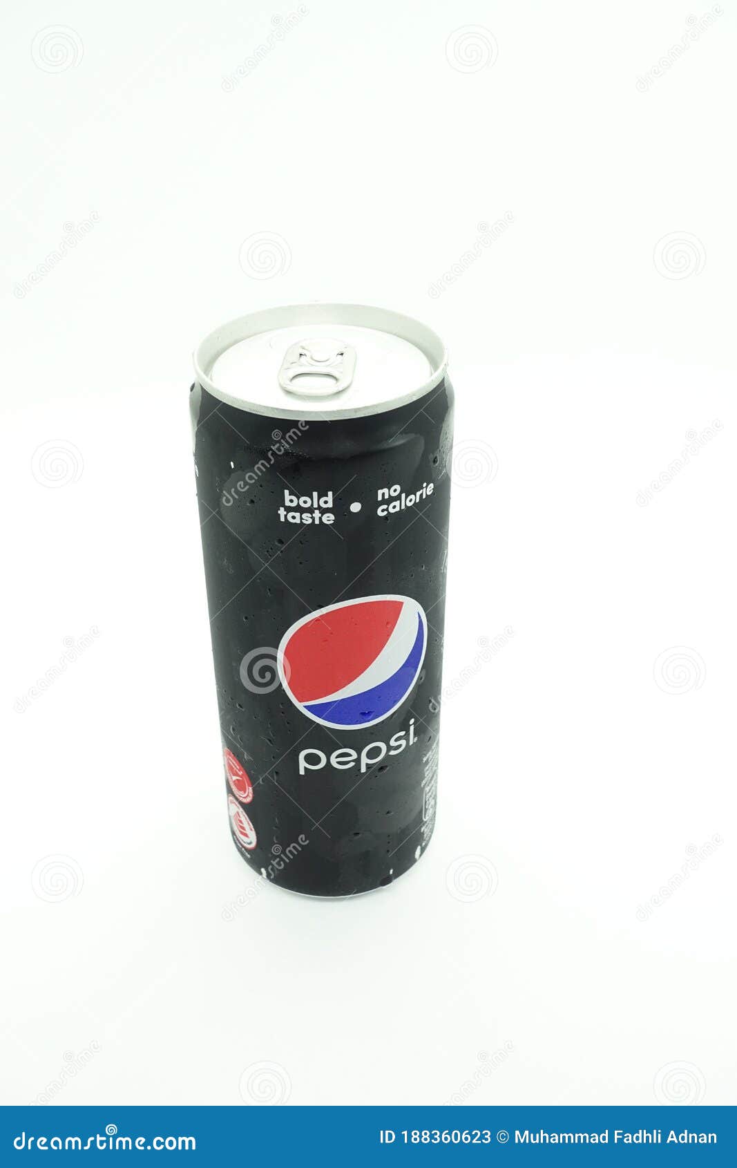 A Can of Pepsi Black Against Isolated White Background Editorial Stock ...