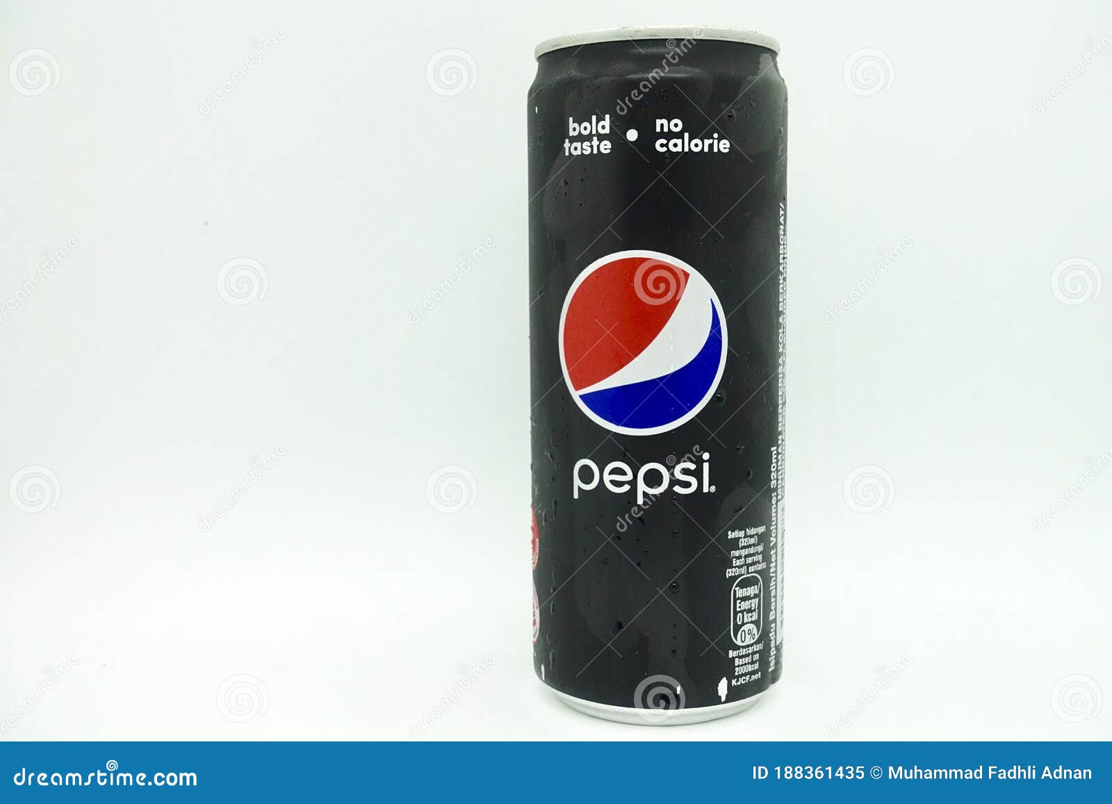 A Can of Pepsi Black Against Isolated White Background Editorial Image ...