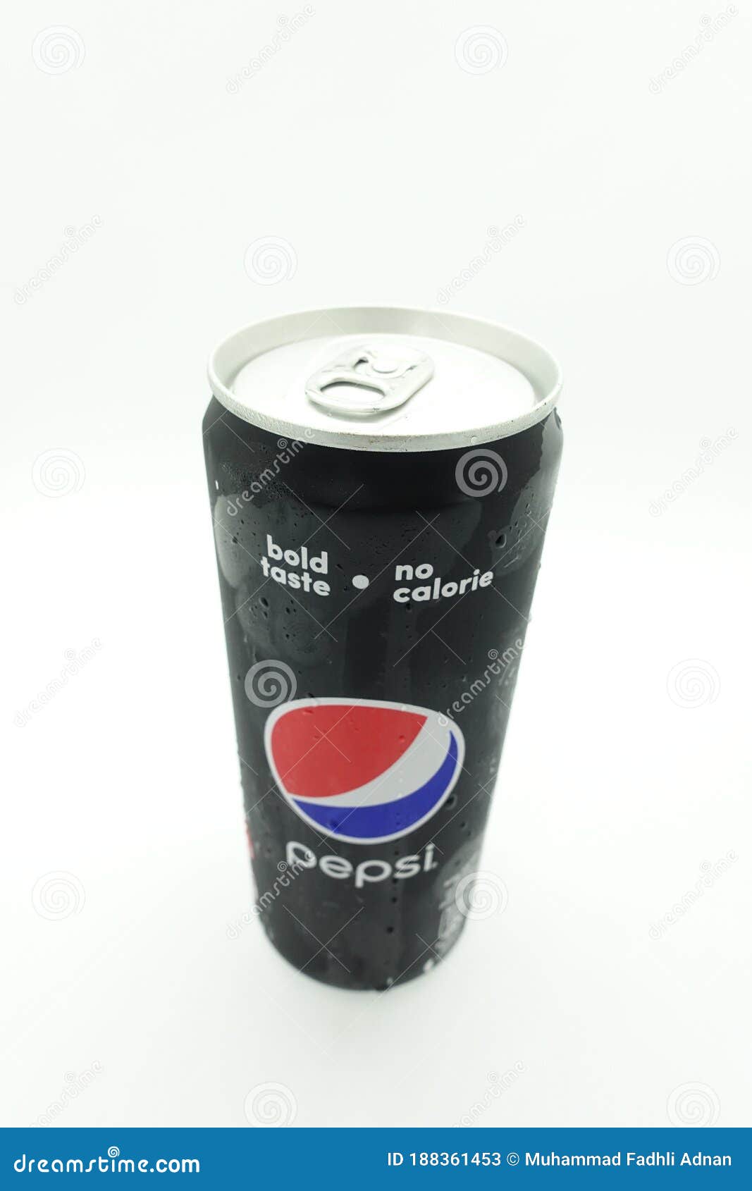 A Can of Pepsi Black Against Isolated White Background Editorial Stock ...