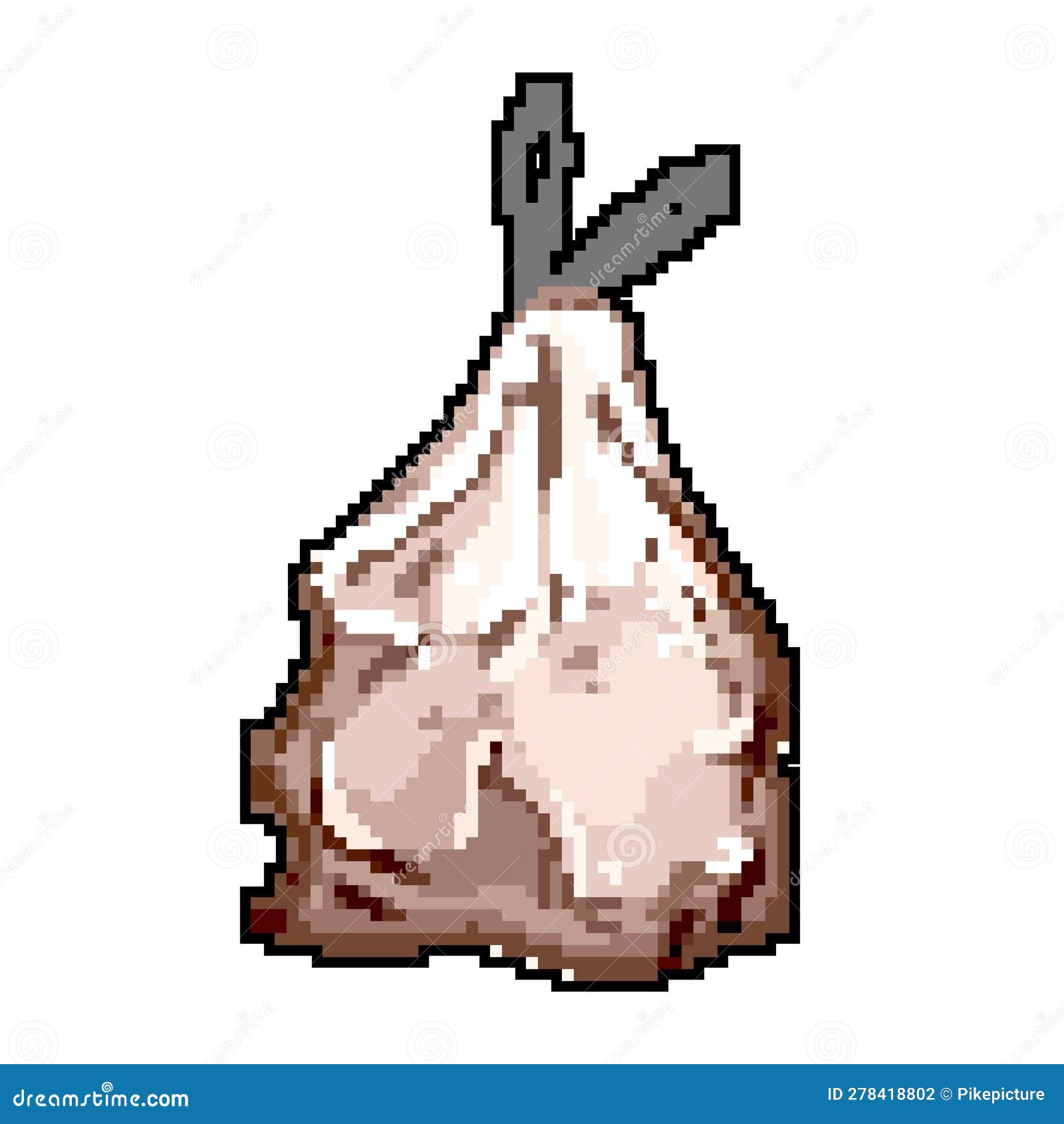 Can Trash Bag Game Pixel Art Vector Illustration Stock Vector