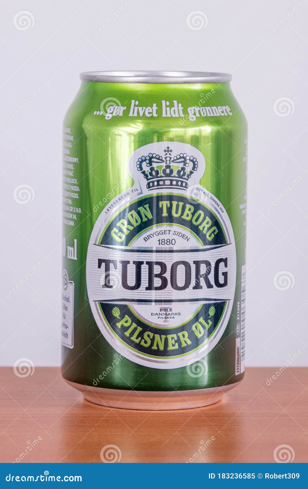 Can of Tuborg Beer Editorial Image Image of poland, label: 183236585
