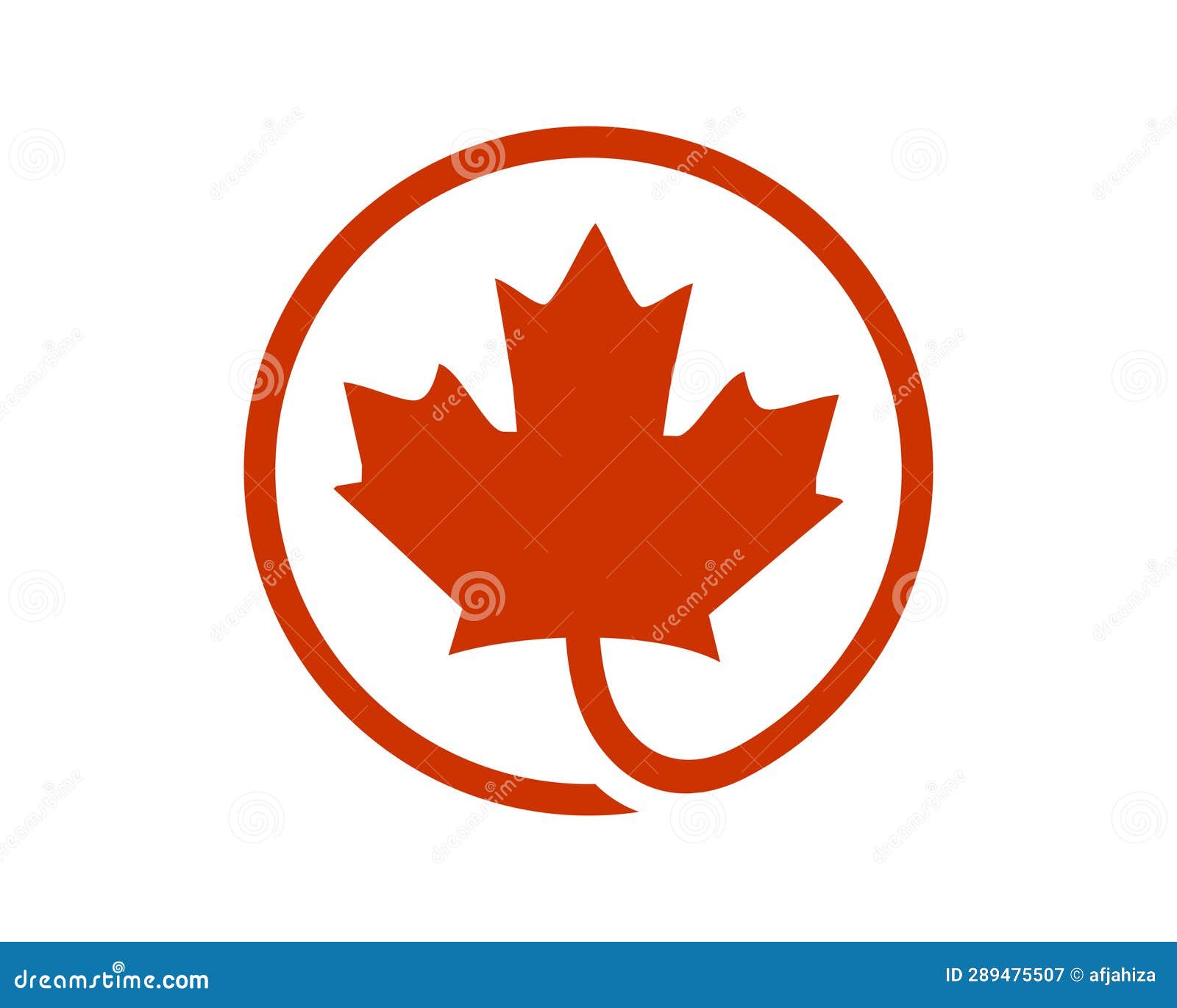 Maple Leaf Circle Canada Logo Icon Stock Illustration - Illustration of