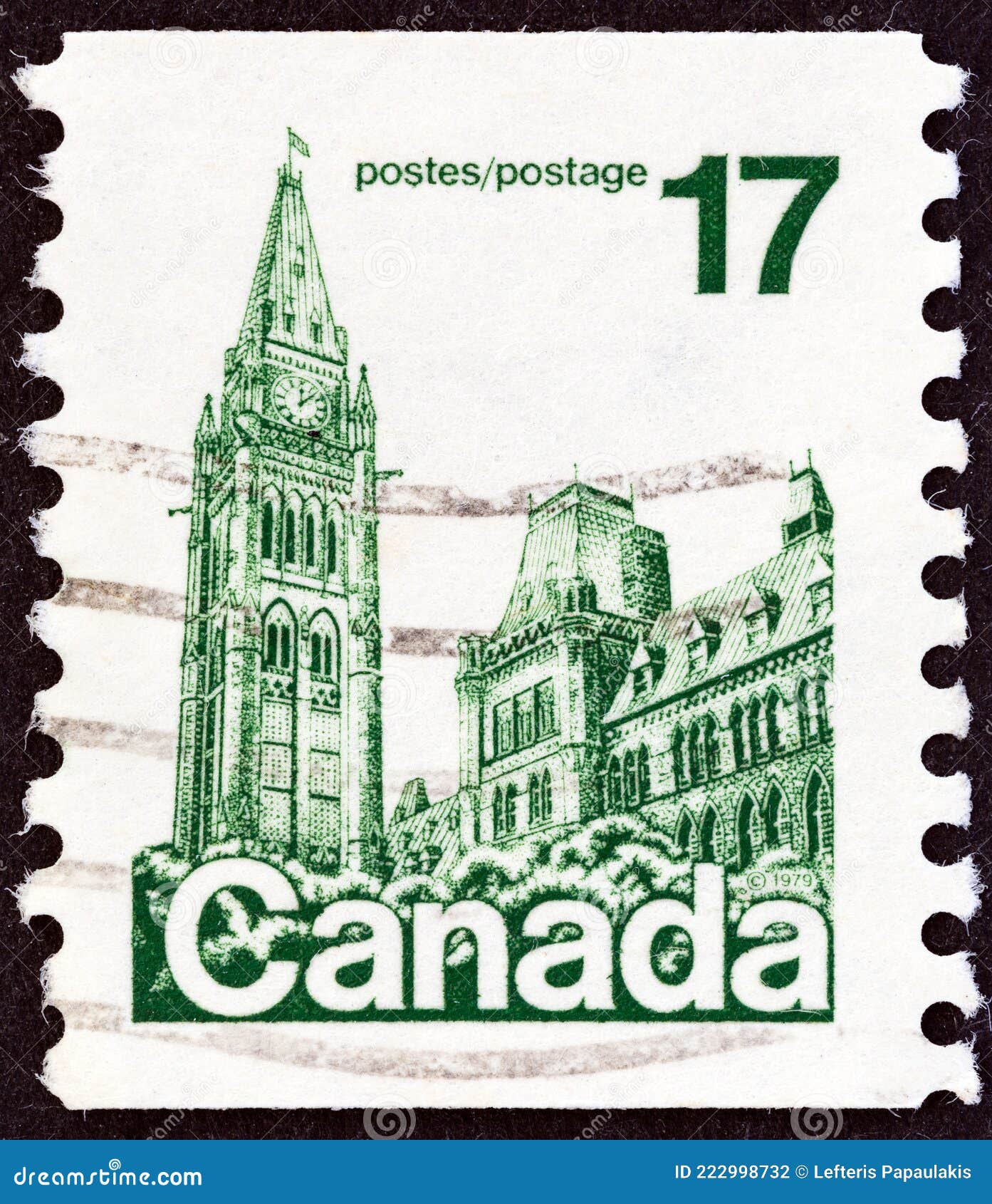 CANADA CIRCA 1979 a Stamp Printed in Canada Shows Parliament