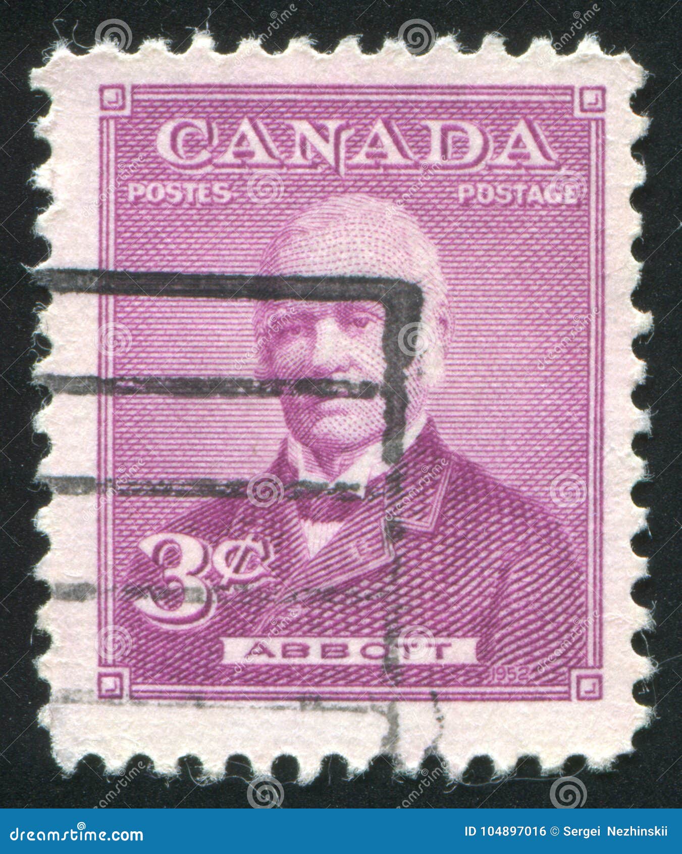 Postage Stamp Printed by Canada Editorial Photo Image of serious