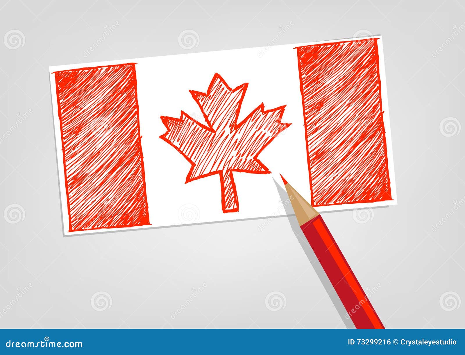 Beautiful drawing of the Canadian Flag Closeup Stock Photo  Alamy