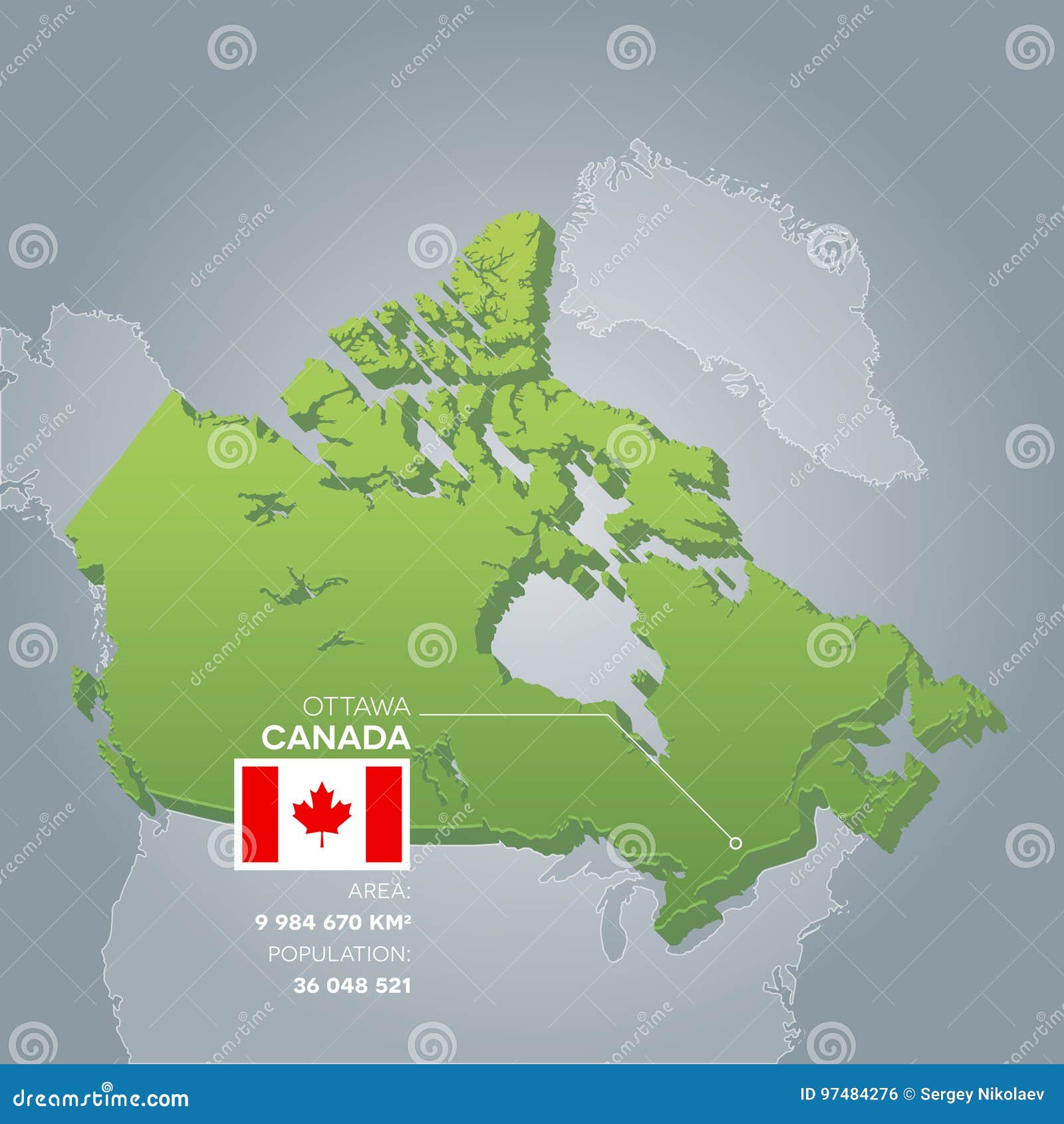 Канада 3. Карта Канады 3d. Рельеф Канады карта. Оттава на карте Канады. Карта Канады вектор.