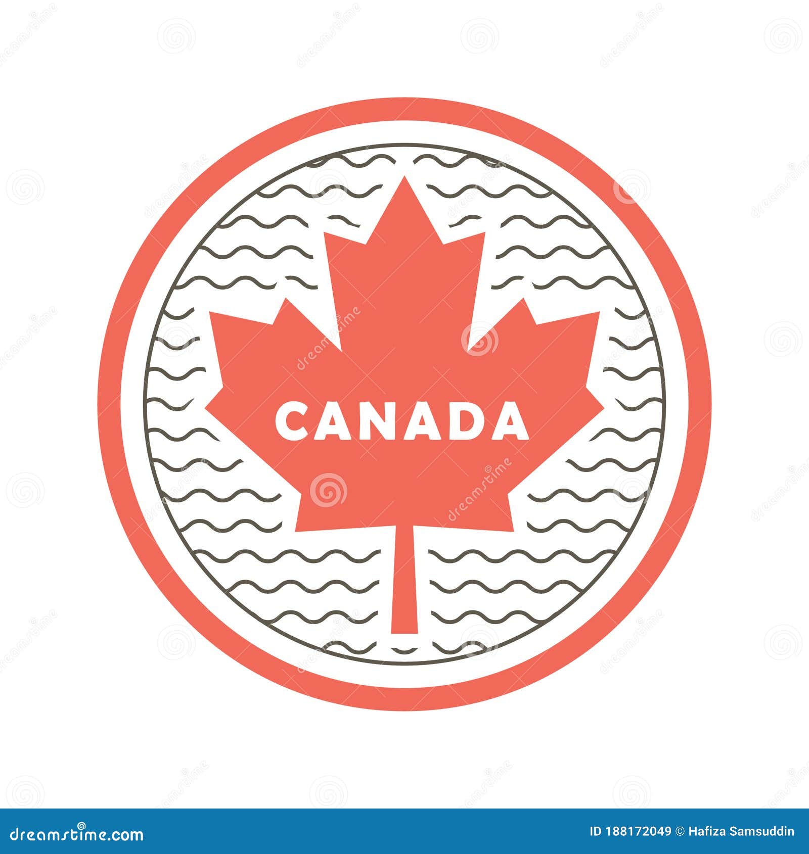 Canada Label. Vector Illustration Decorative Design Stock Vector Illustration of label