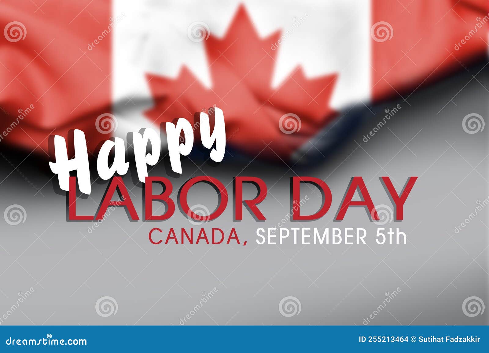 Canada Labor Day Banner Template Illustration. Canadian Labor Day