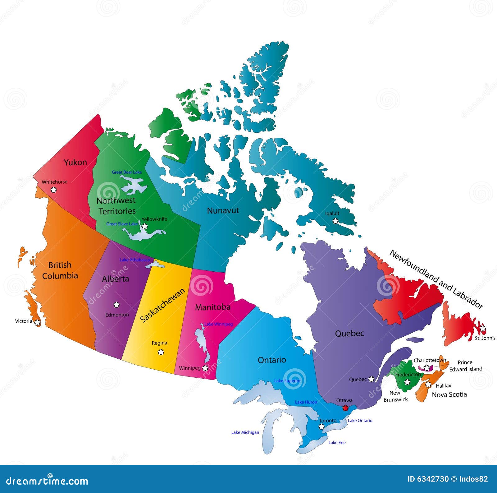 canada map