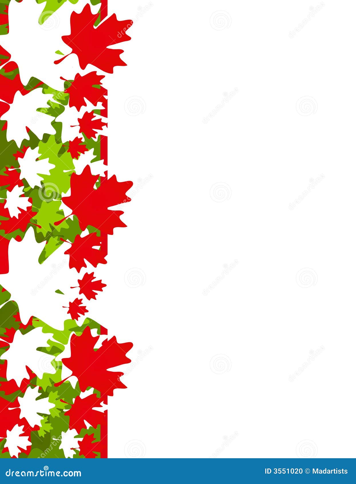 Canada Maple Leaf Xmas Border Stock Illustration - Illustration of ...
