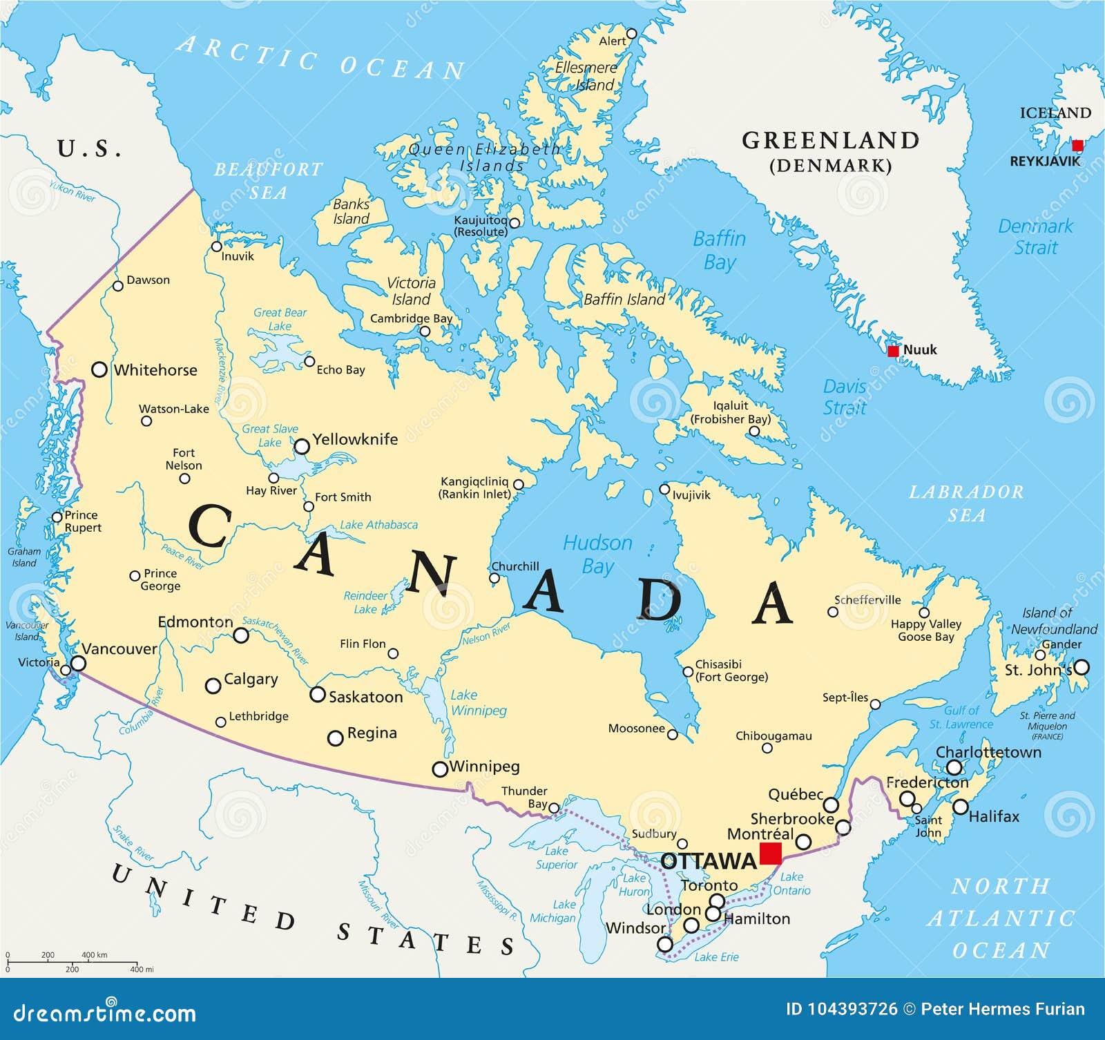Canada Political Map Vector Illustration Cartoondealer | The Best Porn ...