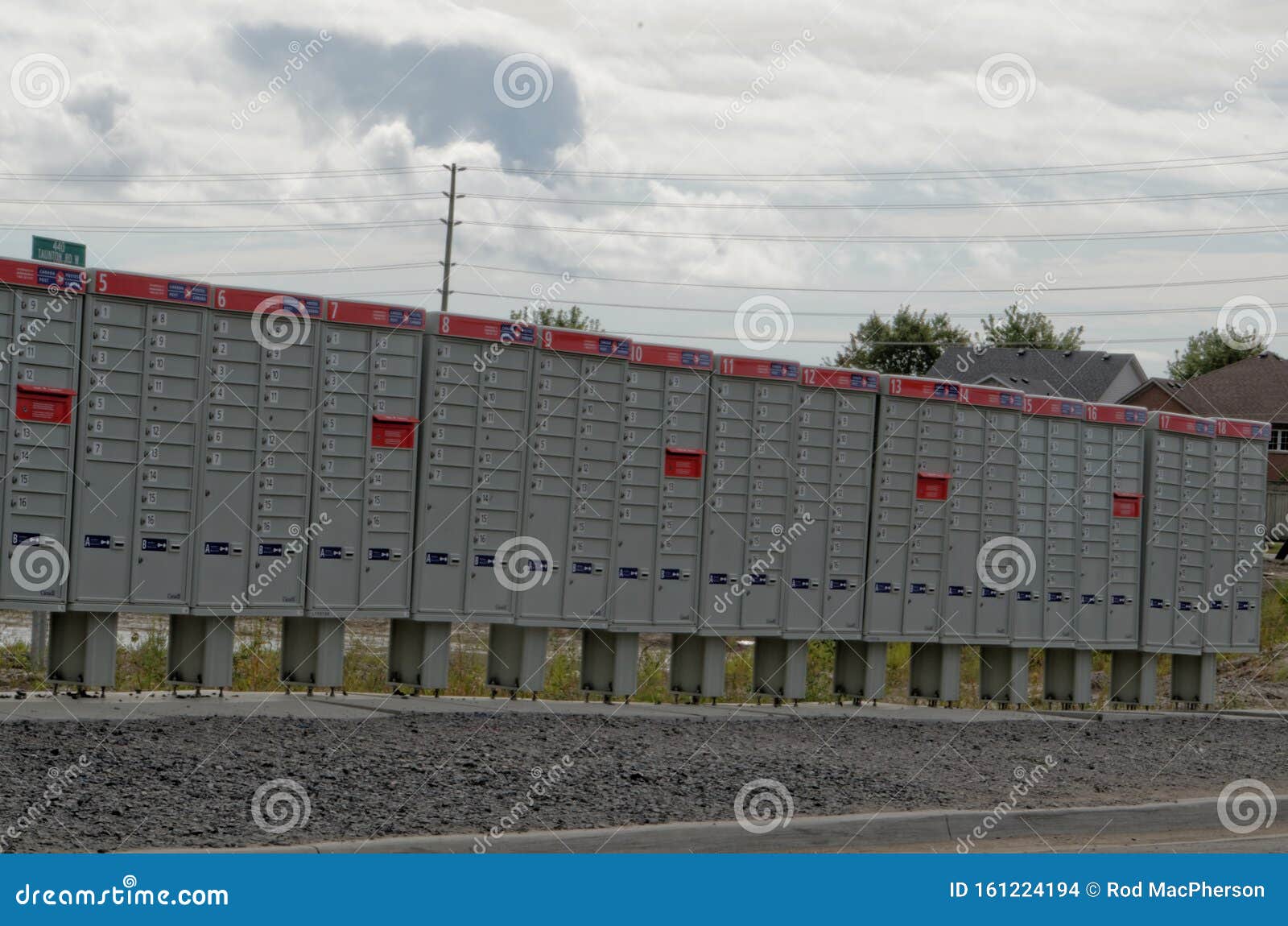 Canada Post Community Mailboxes Editorial Stock Image Image of