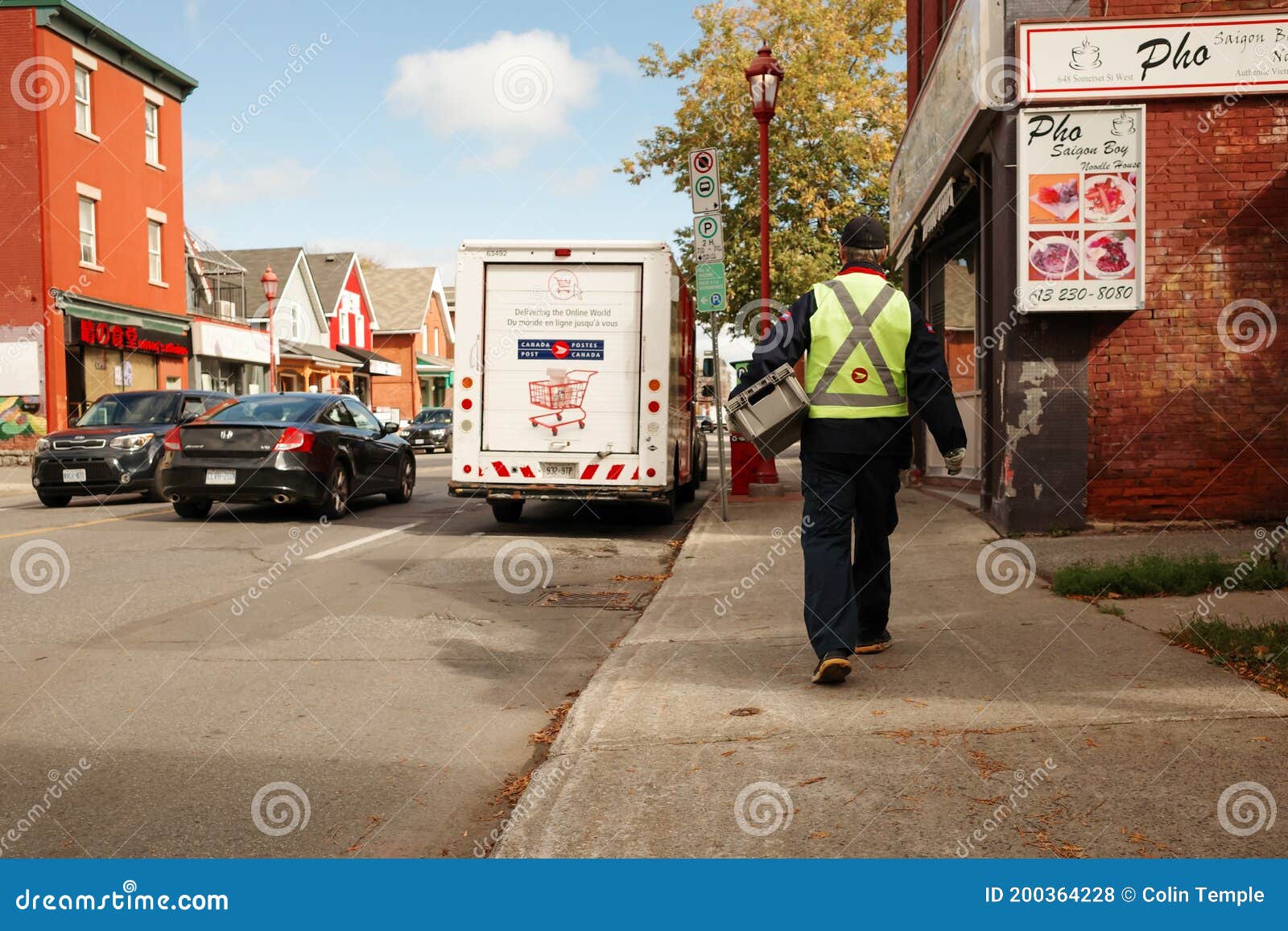 Canada Post Delivery in Ottawa, Canada Editorial Stock Photo Image of