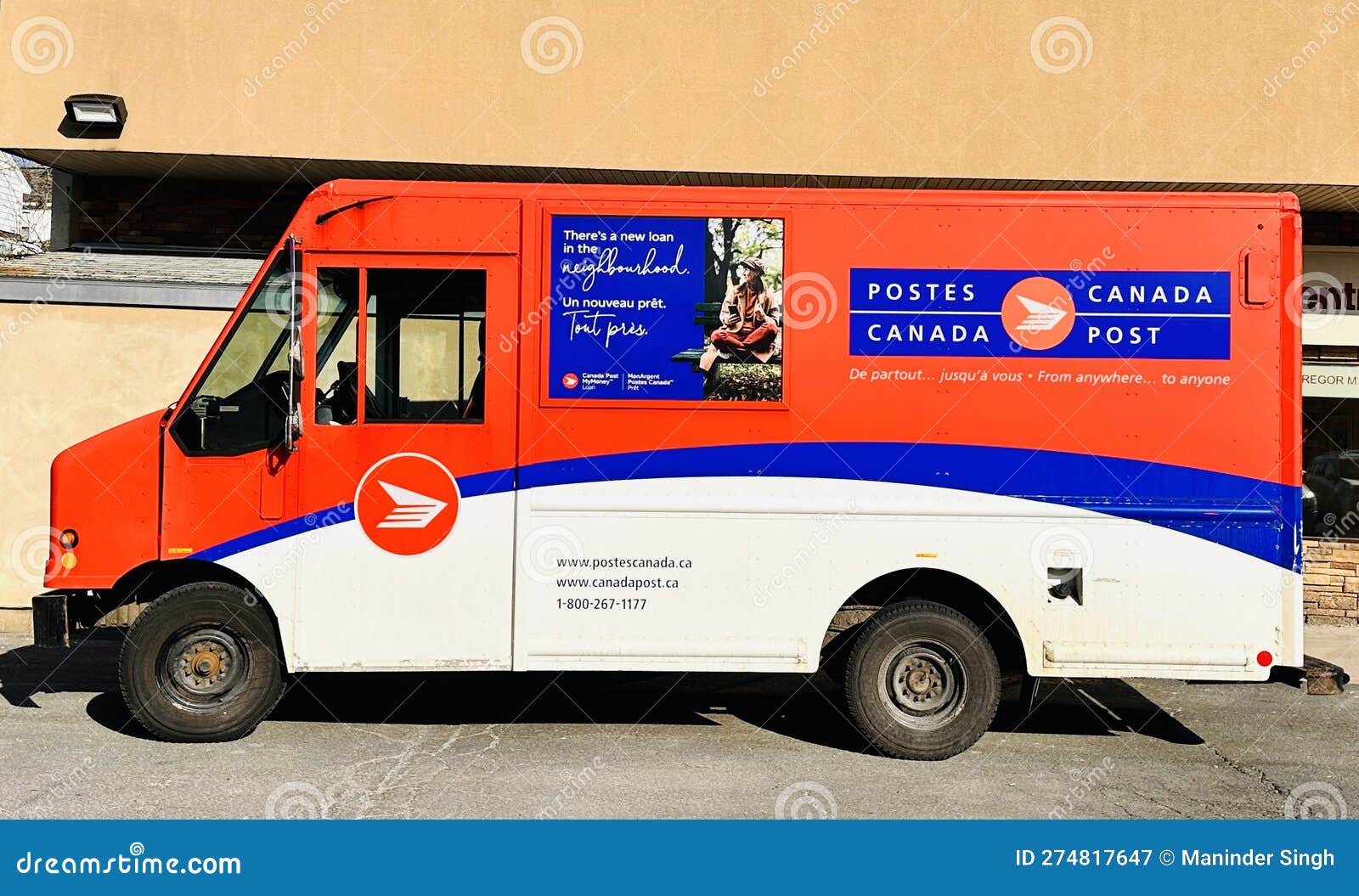 Canada Post Vehicle. editorial photography. Image of mart 274817647