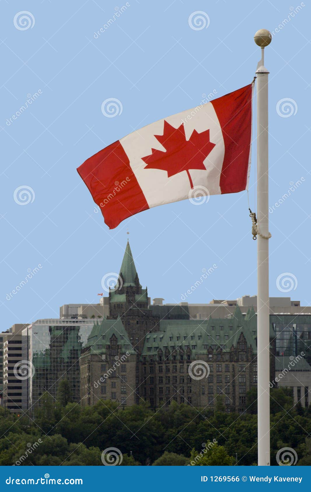 Canadian Flag stock photo. Image of banner, white, country 1269566