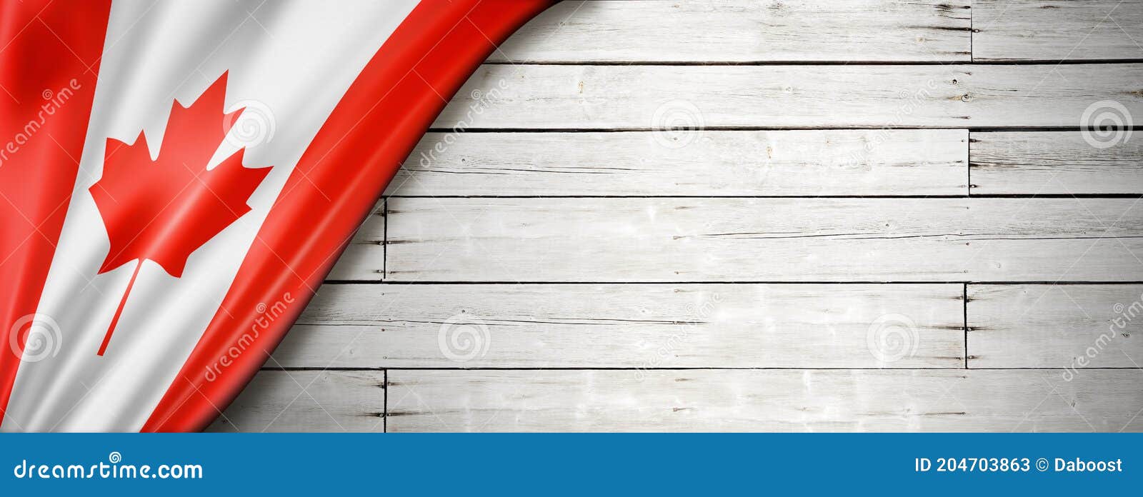Canadian Flag on Old White Wall Banner Stock Image Image of silk
