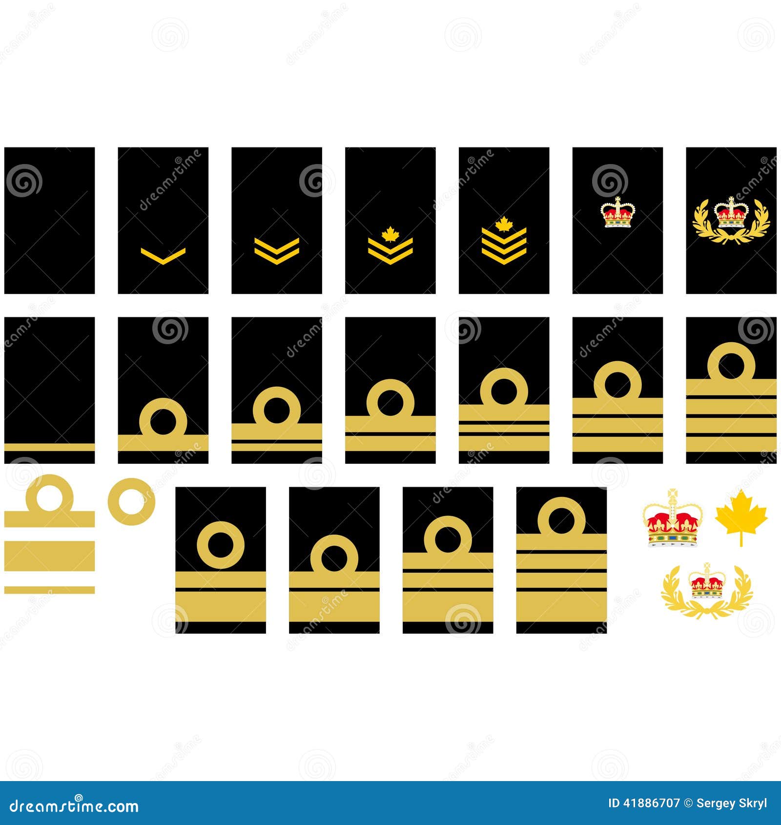 Canadian Navy Insignia Stock Vector - Image: 41886707