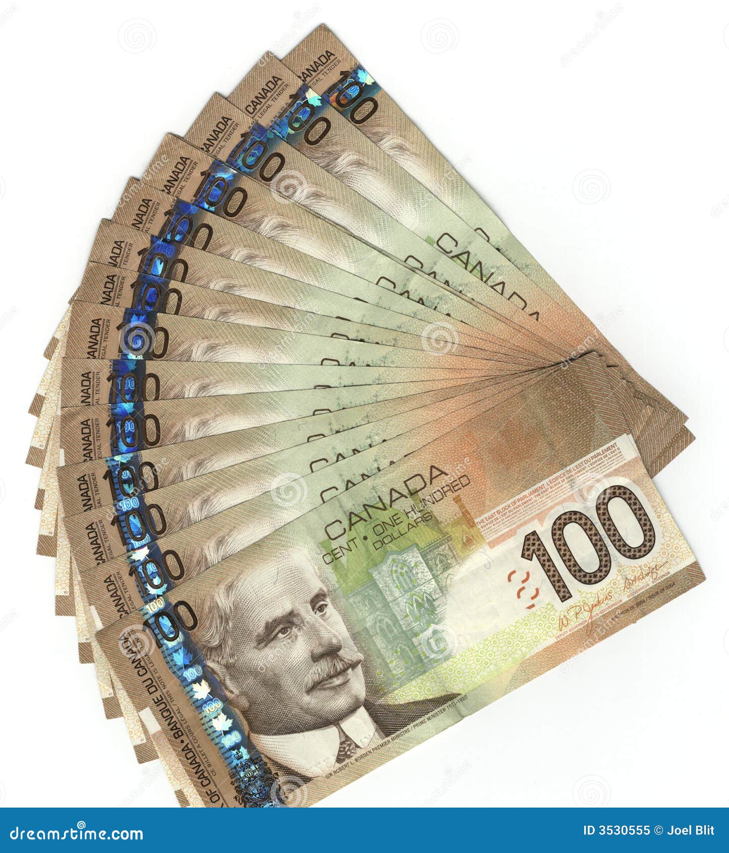 canadian one hundred dollar bills