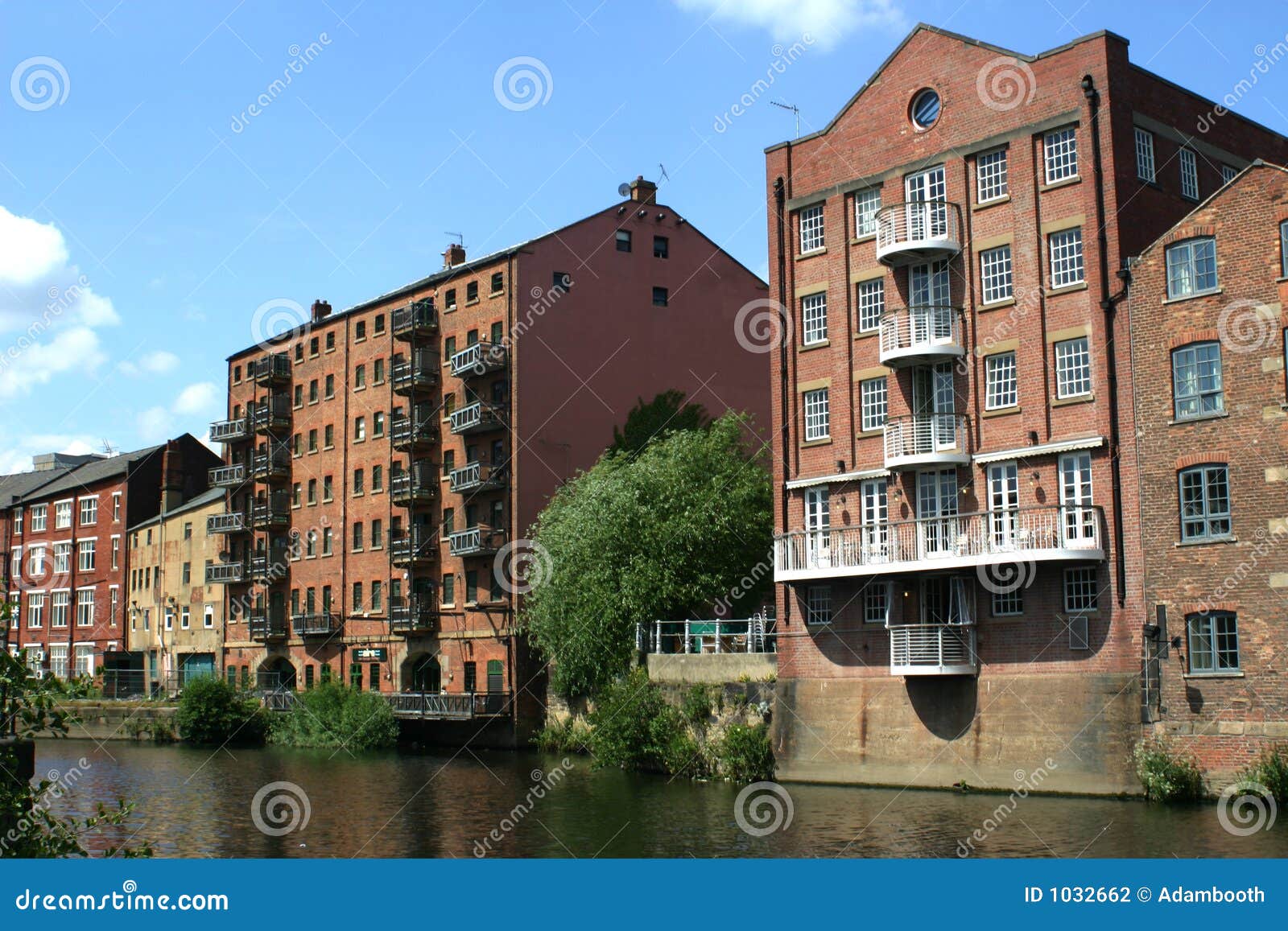 Canal Apartments stock photo. Image of life, yorkshire 1032662