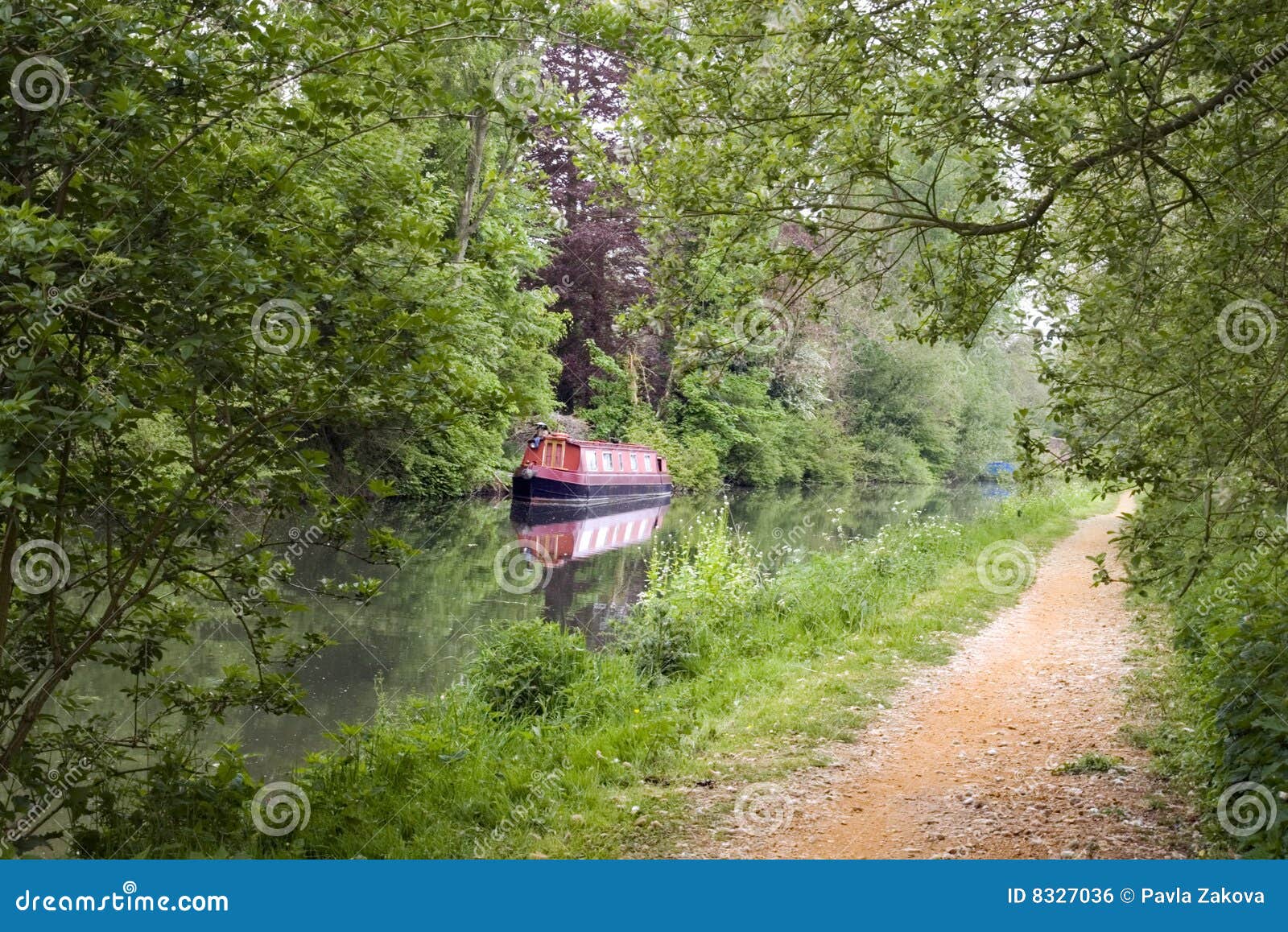 canal with barge