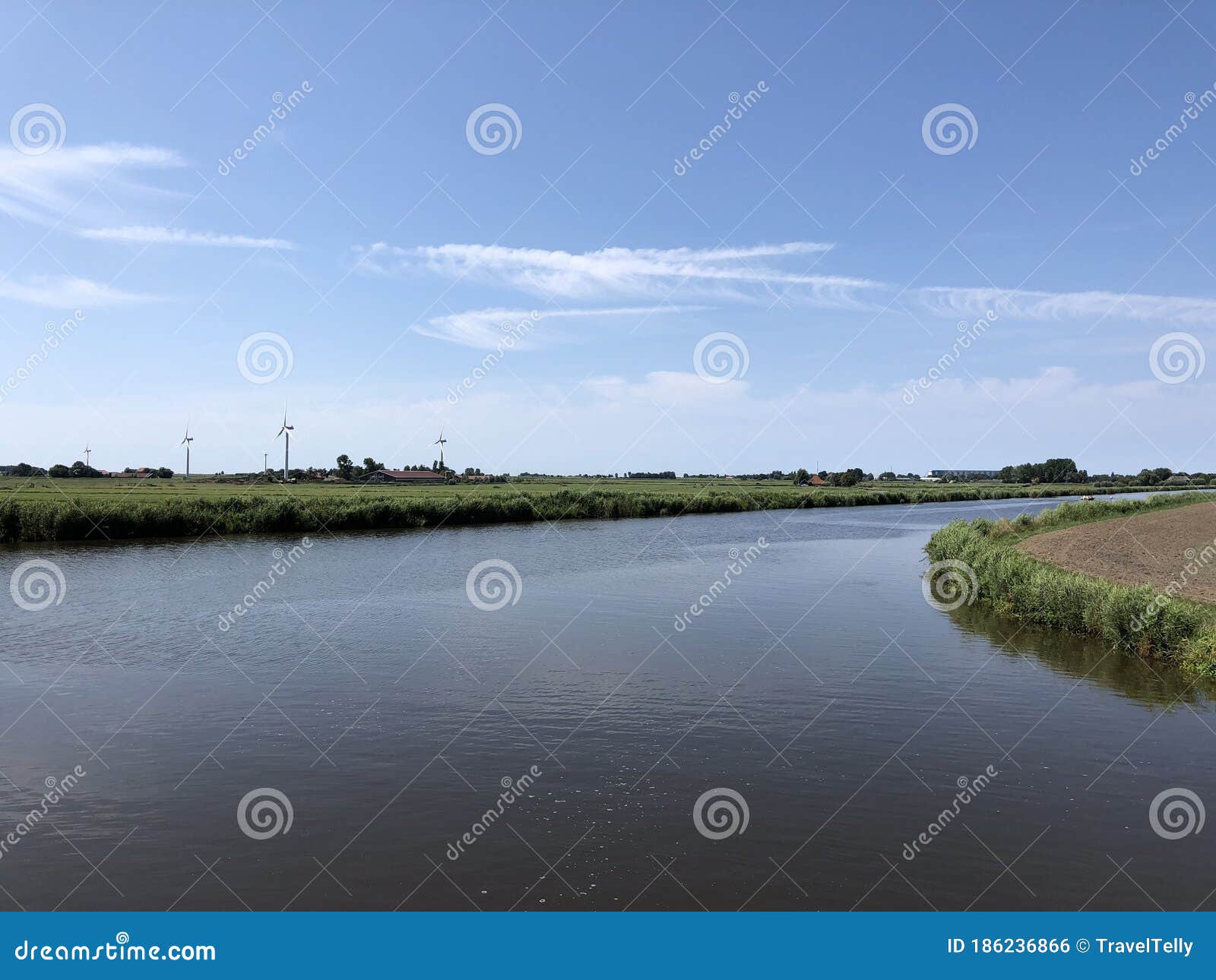 Canal in Friesland stock photo. Image of canal, panhuyskanaal 186236866