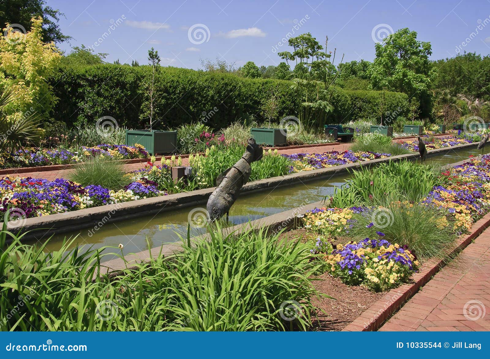 Canal Gardens At Daniel Stowe Stock Photo Image Of Gardens