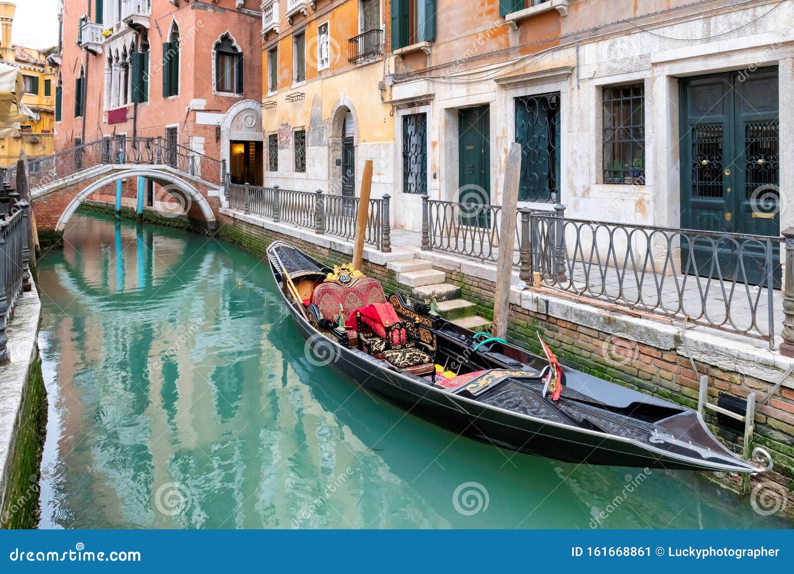 gondolas is landmarks of venice, italy