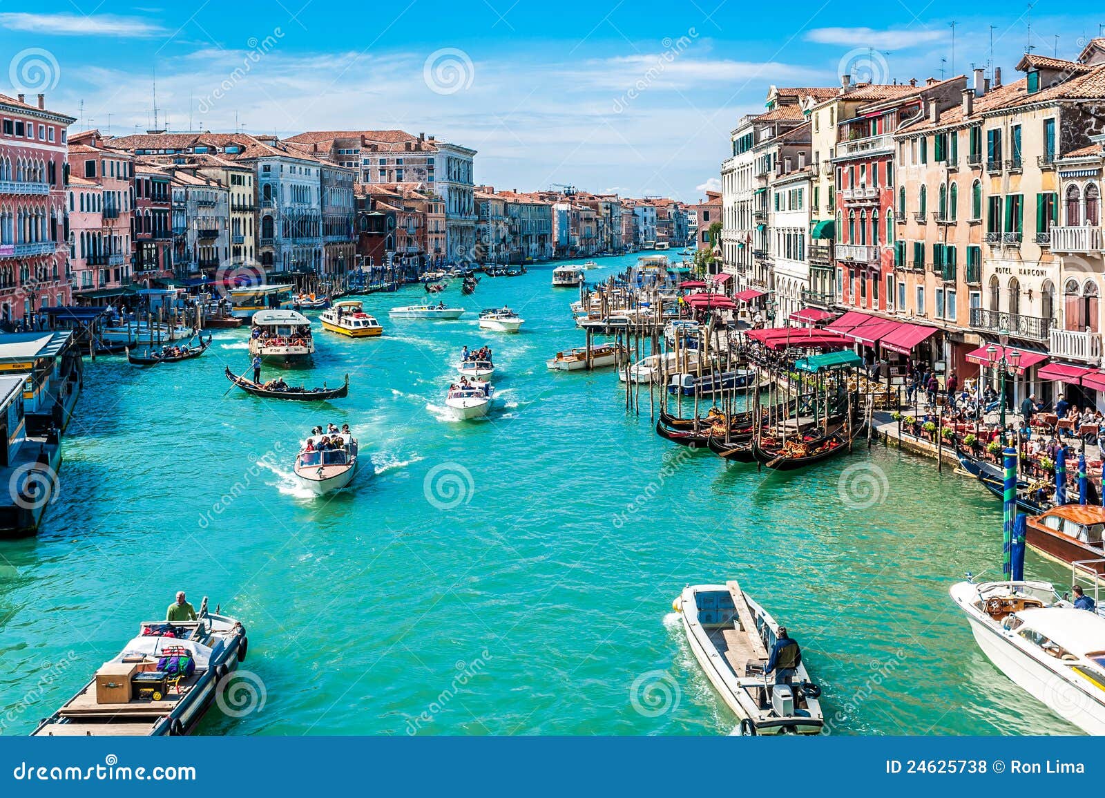 Canal Grande  Venice, Italy Stock Photo  Image of blue, cityscape: 24625738