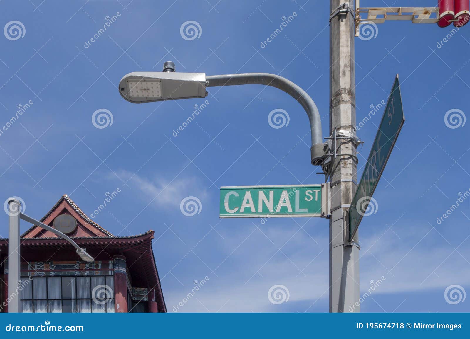 canal street sign in manhattan nyc chinatown