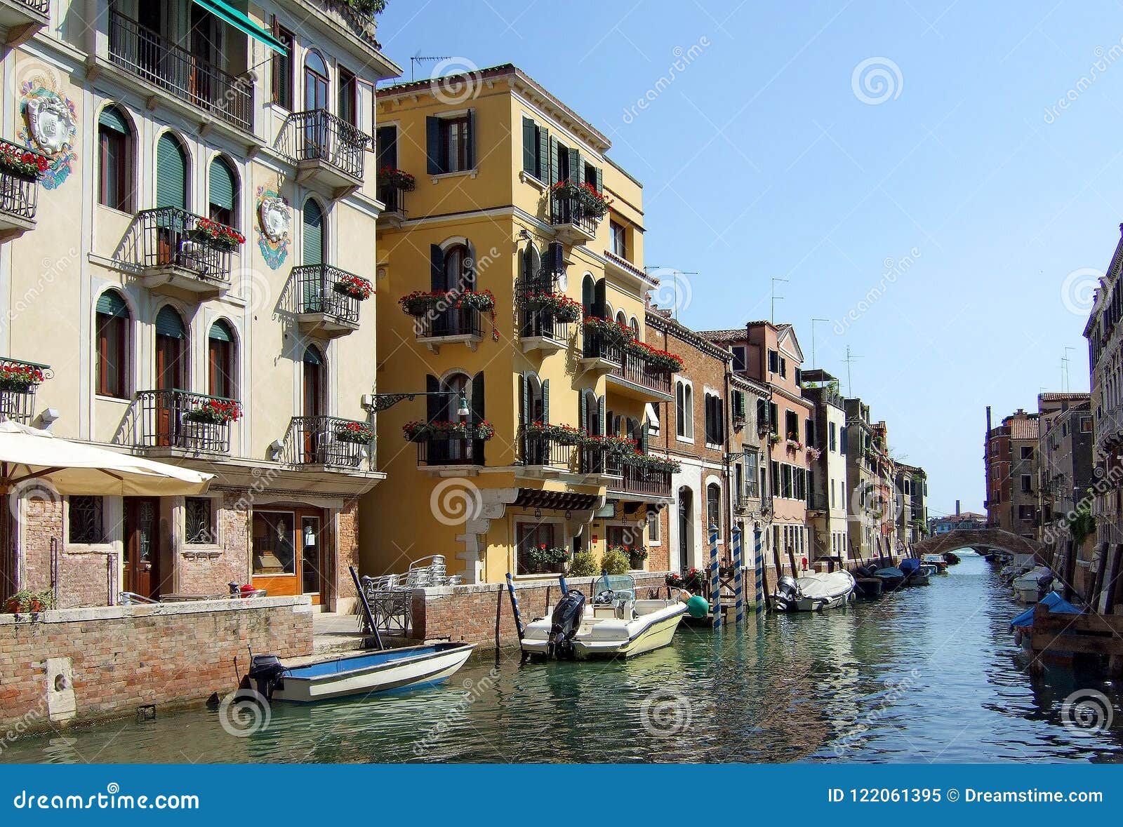 Canal View In Venice Italy Stock Image Image Of Homes