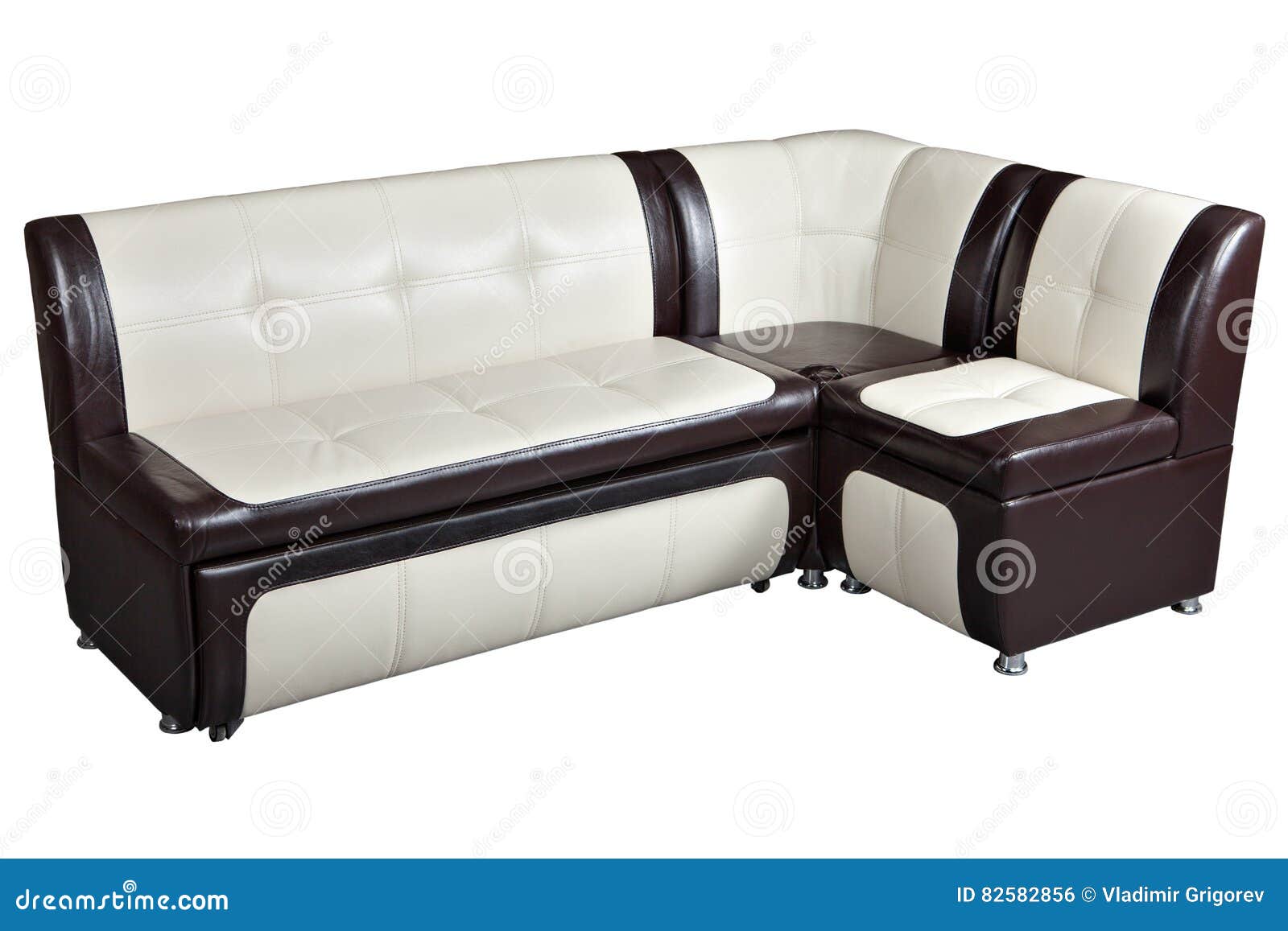 Canapé-lit Sectionnel Faisant Le Coin Convertible En Cuir Artificiel, Furn  Photo stock - Image du divan, similicuir: 82582856