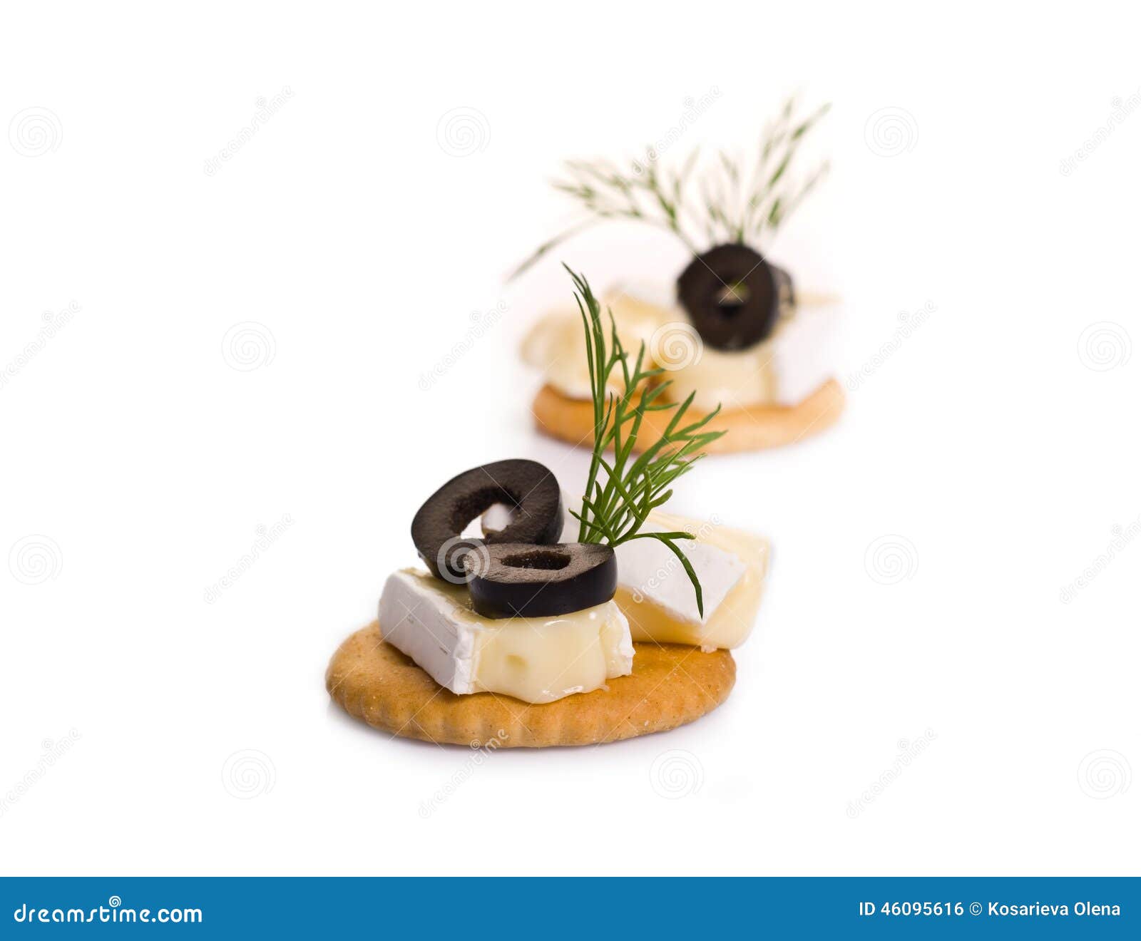 Canape with Brie Cheese and Olives Stock Photo Image of breakfast