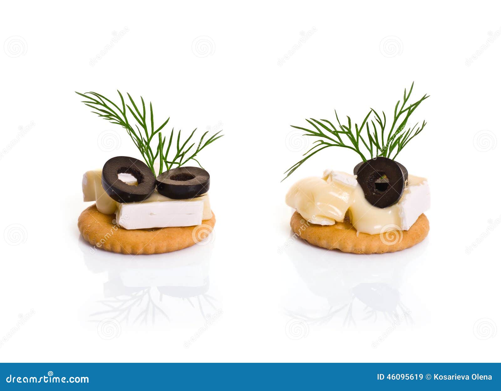 Canape with Brie Cheese and Olives Stock Image Image of breakfast