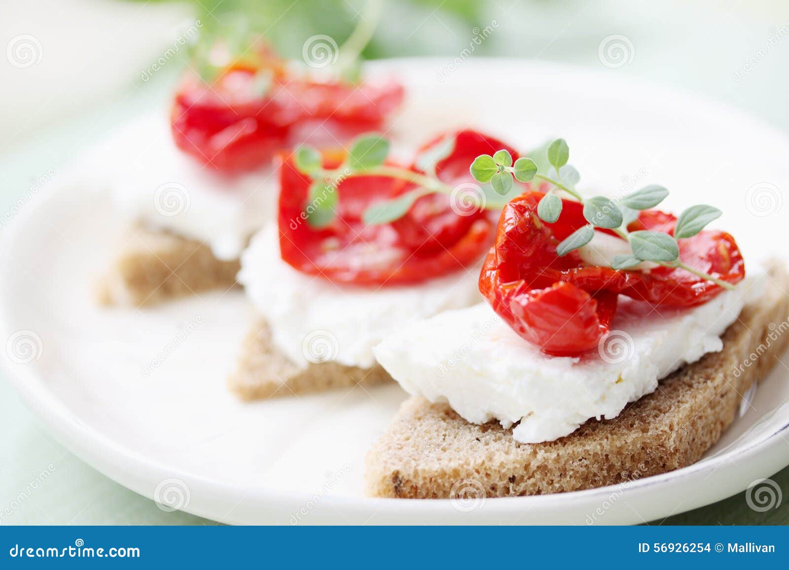 Canapes with Sundried Tomatoes Stock Photo Image of foods, gourmet 56926254
