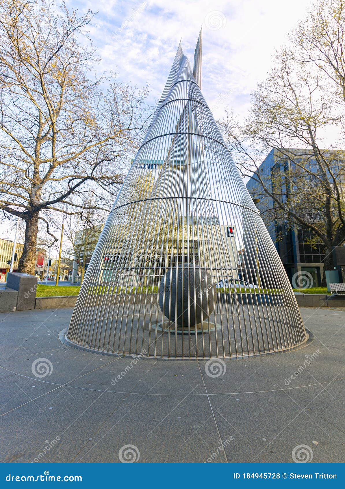 ACT Memorial Public Art Structure in Civic, Canberra, Australia