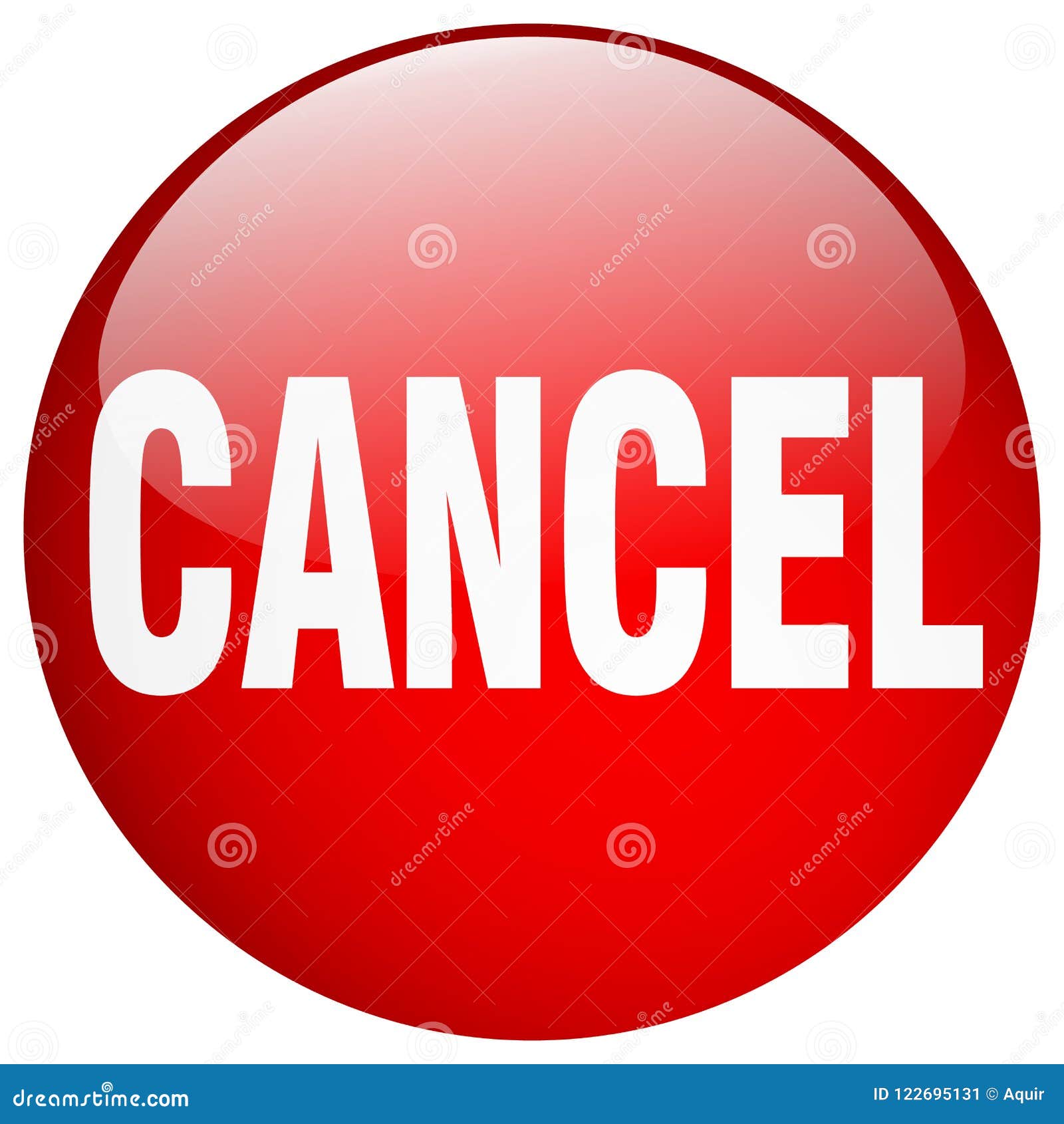 Cancel button stock vector. Illustration of button, note - 122695131