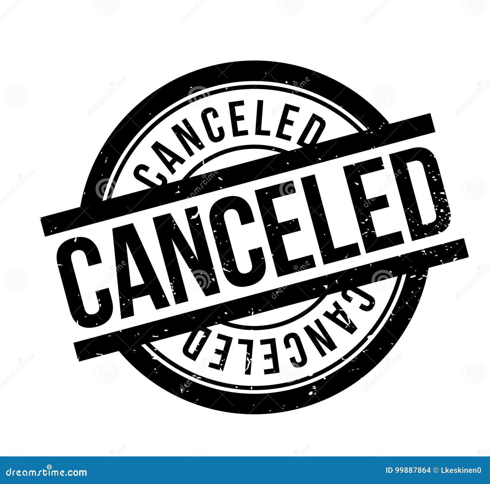 Canceled rubber stamp stock vector. Illustration of abolish - 99887864