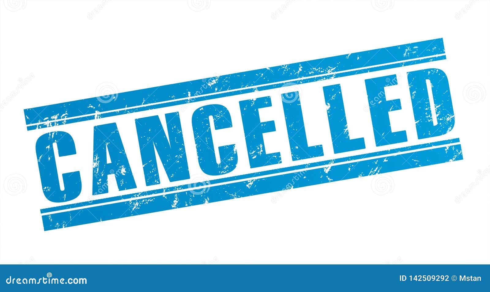Cancelled Rubber Stamp Concept Illustration Stock Illustration