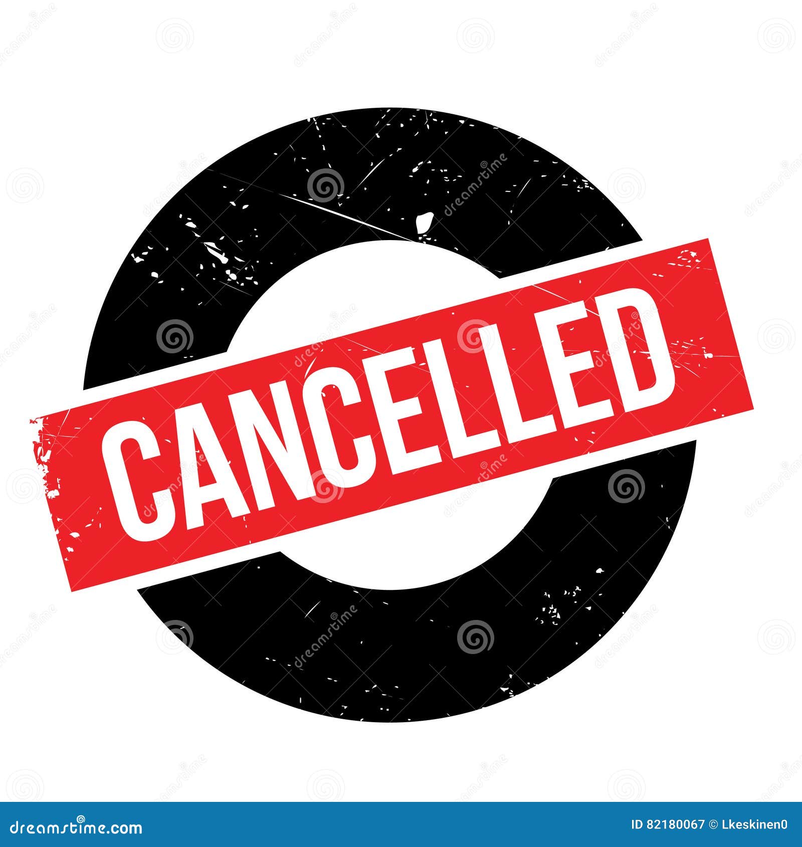 Cancelled rubber stamp stock vector. Illustration of cancelled - 82180067