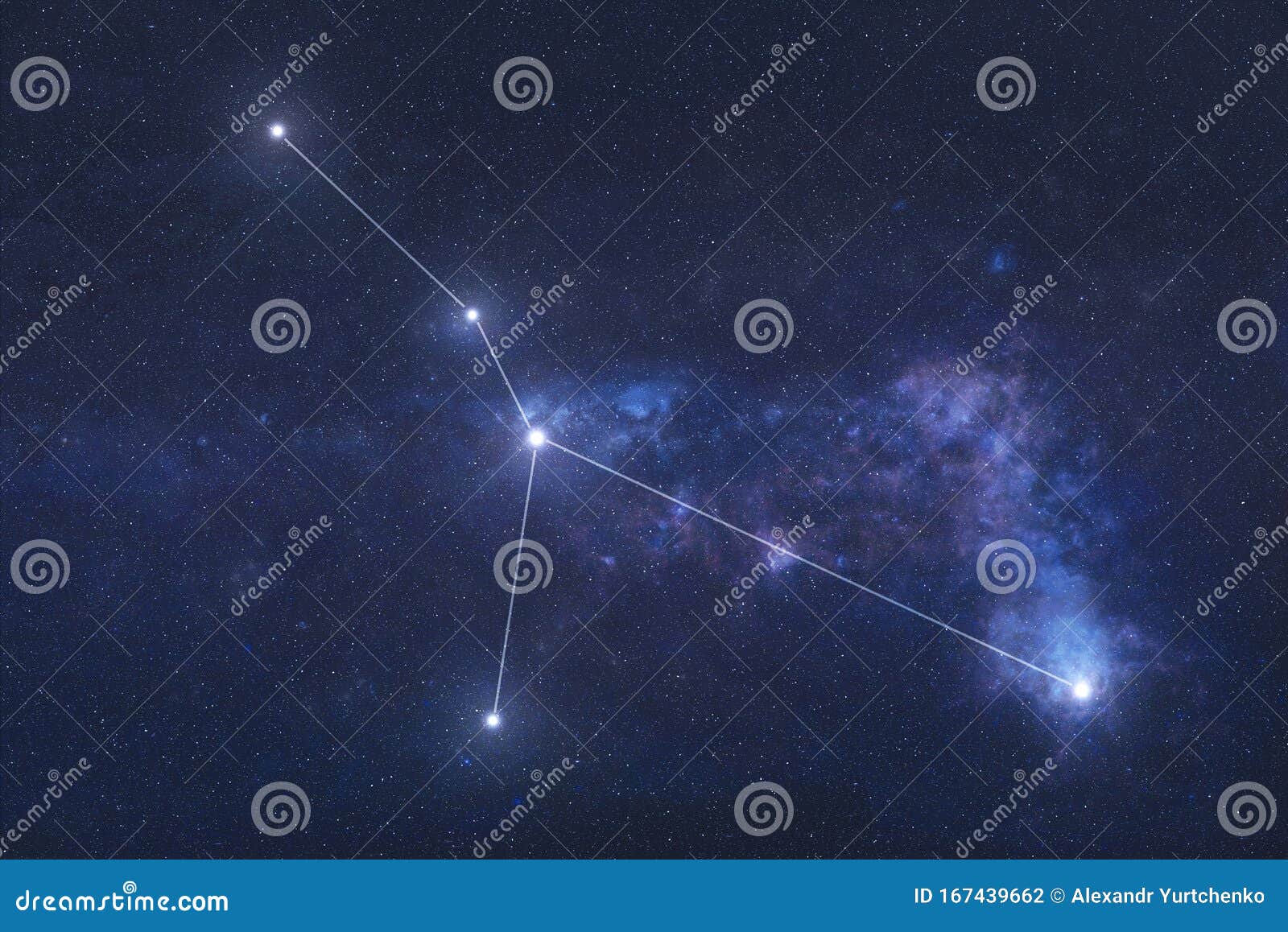 cancer constellation in outer space