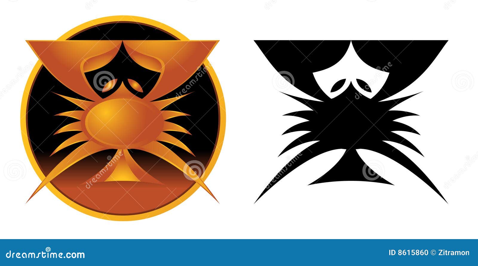 Cancer Zodiac Sign stock vector. Illustration of abstract ...