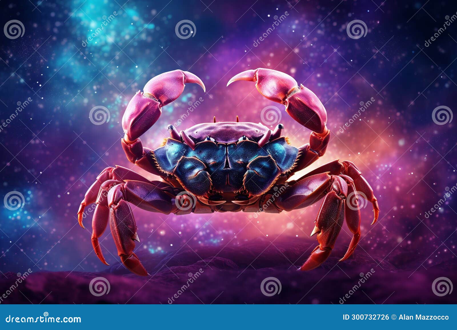 Cancer Zodiac Sign, Crab Astrological Design, Astrology Horoscope