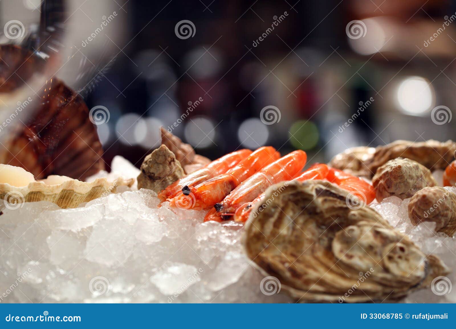 Cancers with Oysters in Ice Stock Image Image of freshness, eating