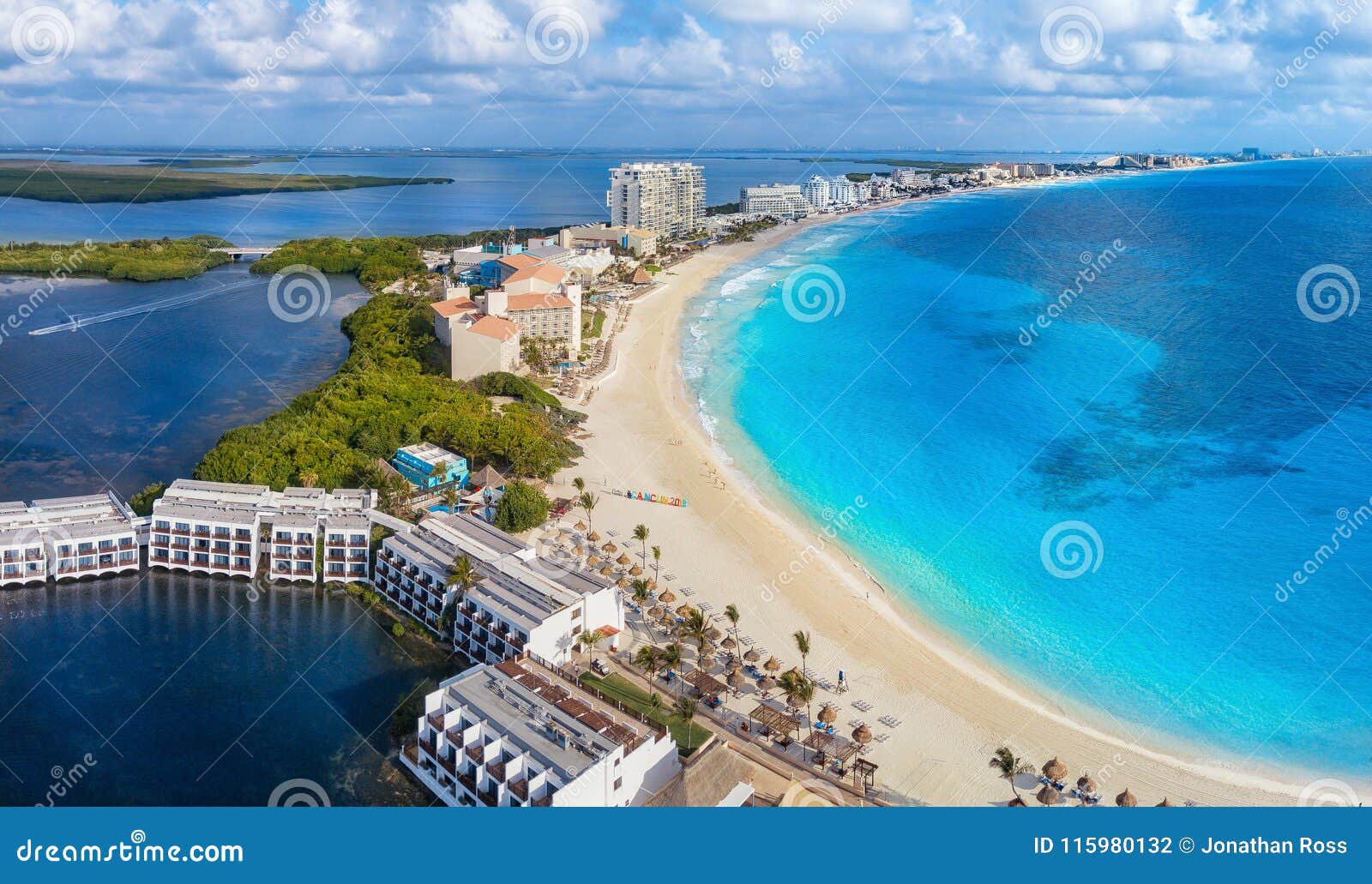 cancun beach during the day