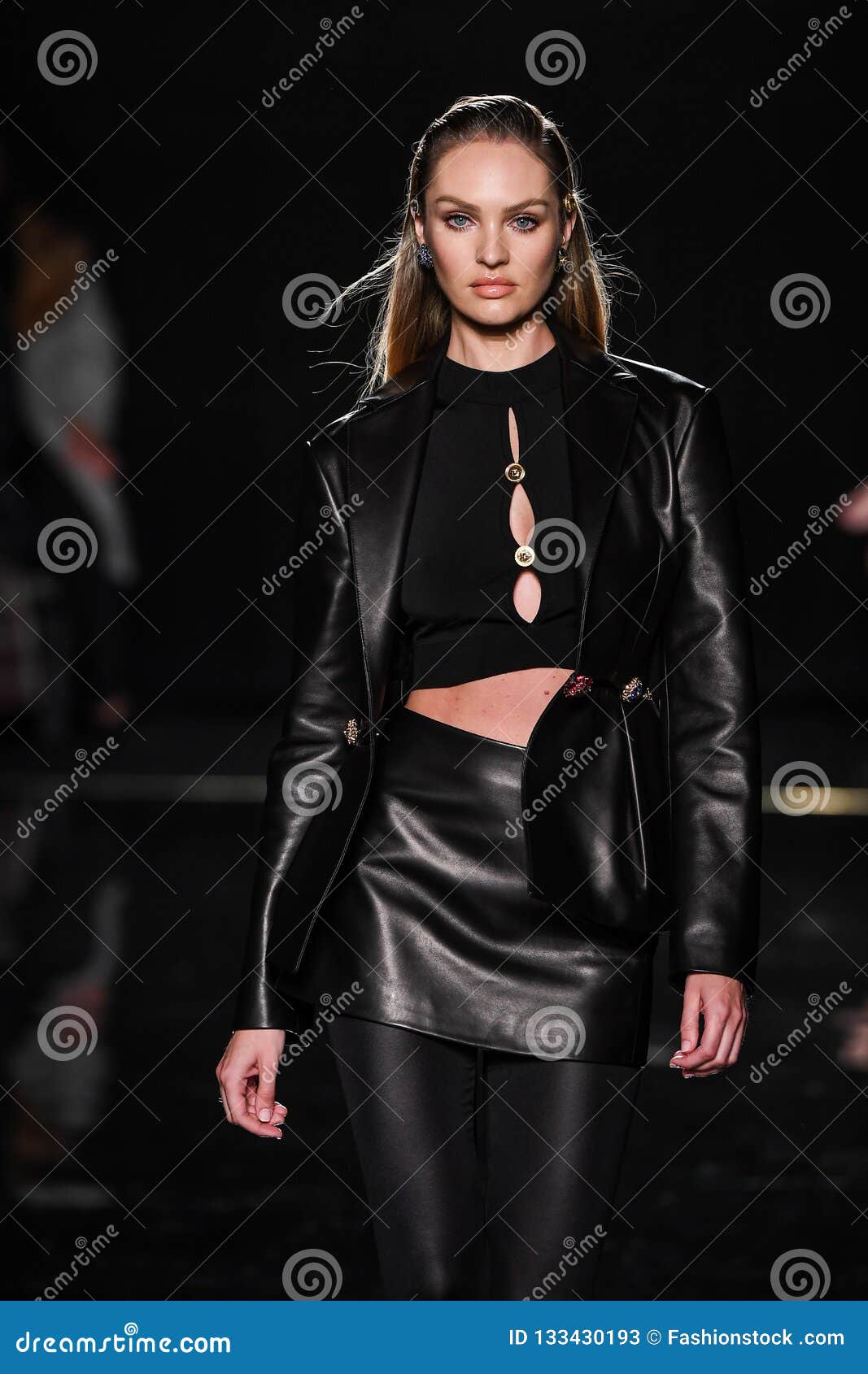 Candice Swanepoel Walks the Runway at the Versace Pre-Fall 2019